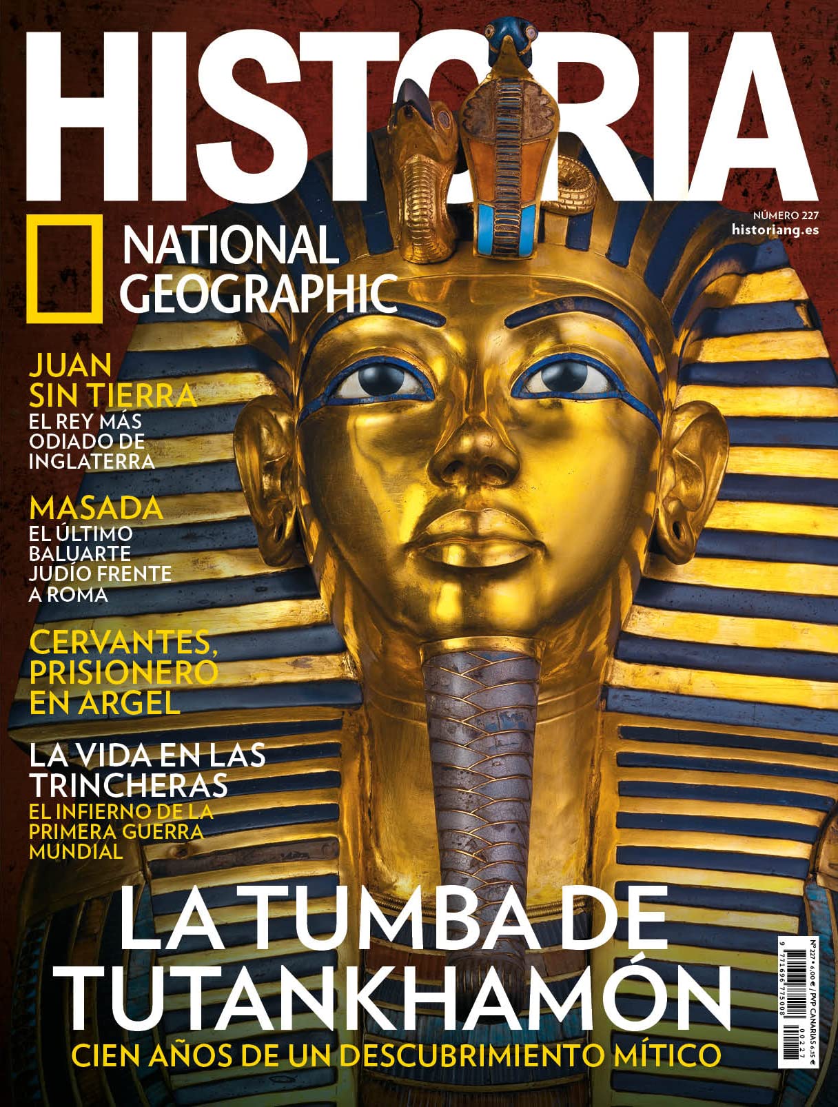 Libro: Revista Historia National Geographic # 227 | La tumba de Tutankamón. 100 años de un descubrimiento mítico