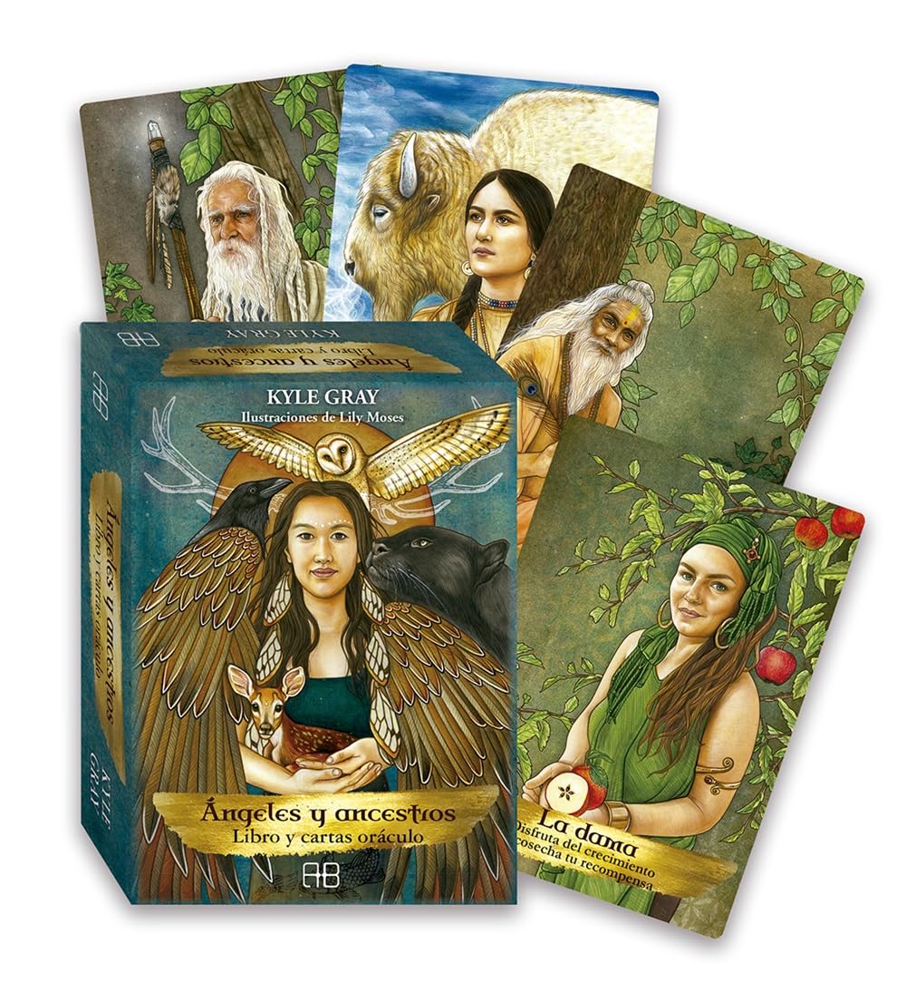 Ángeles y ancestros: Libro y 55 cartas oráculo. (SIN COLECCION)