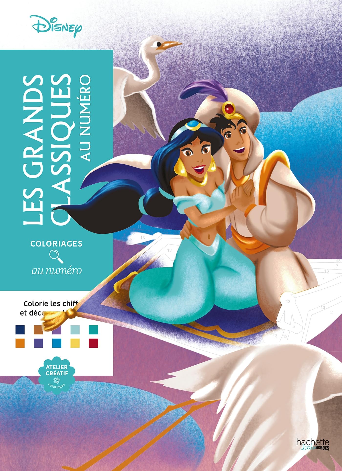 Libro: Les grands classiques Disney au numéro: Coloriage au numéro