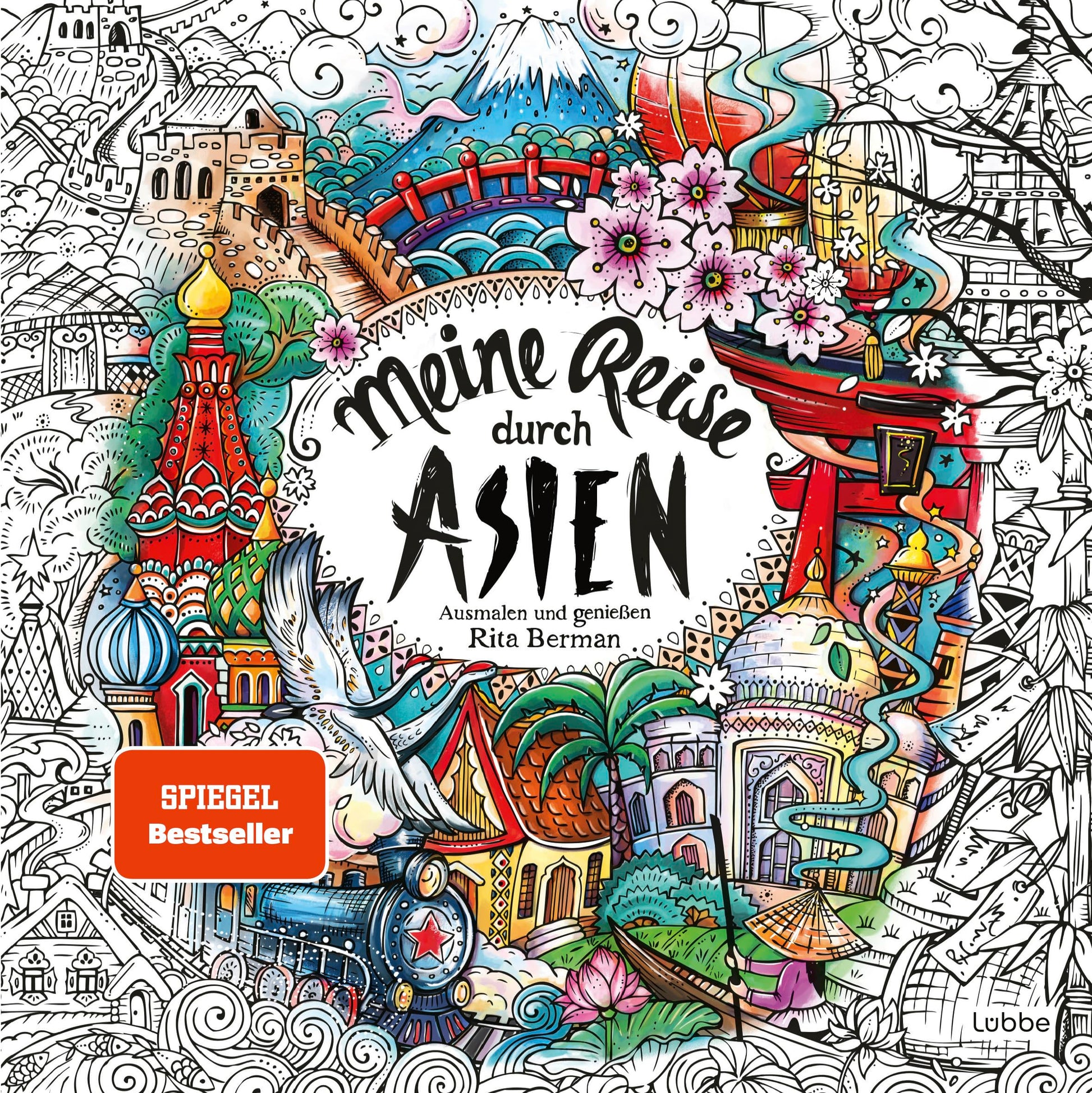 Libro: Meine Reise durch Asien: Ausmalen und geniessen