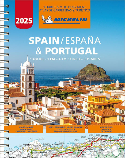 ESPA?A & PORTUGAL 2025 - ATLAS DE CARRETERAS Y TURISMO