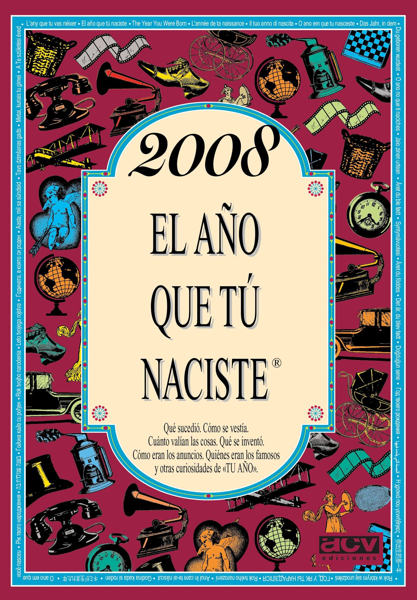 2008 EL AÑO QUE TÚ NACISTE - Regalo de cumpleaños ideal para quienes cumplen 18 años en 2026
