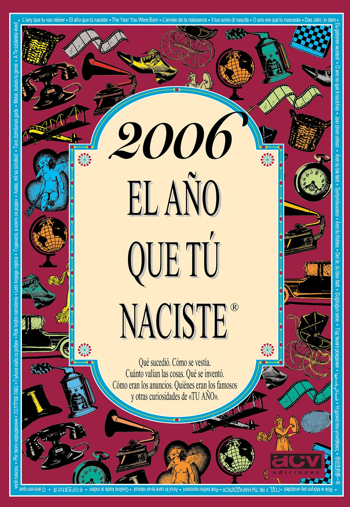 Libro: 2006 EL AÑO QUE TÚ NACISTE - Regalo de cumpleaños ideal para quienes cumplen 20 años en 2026
