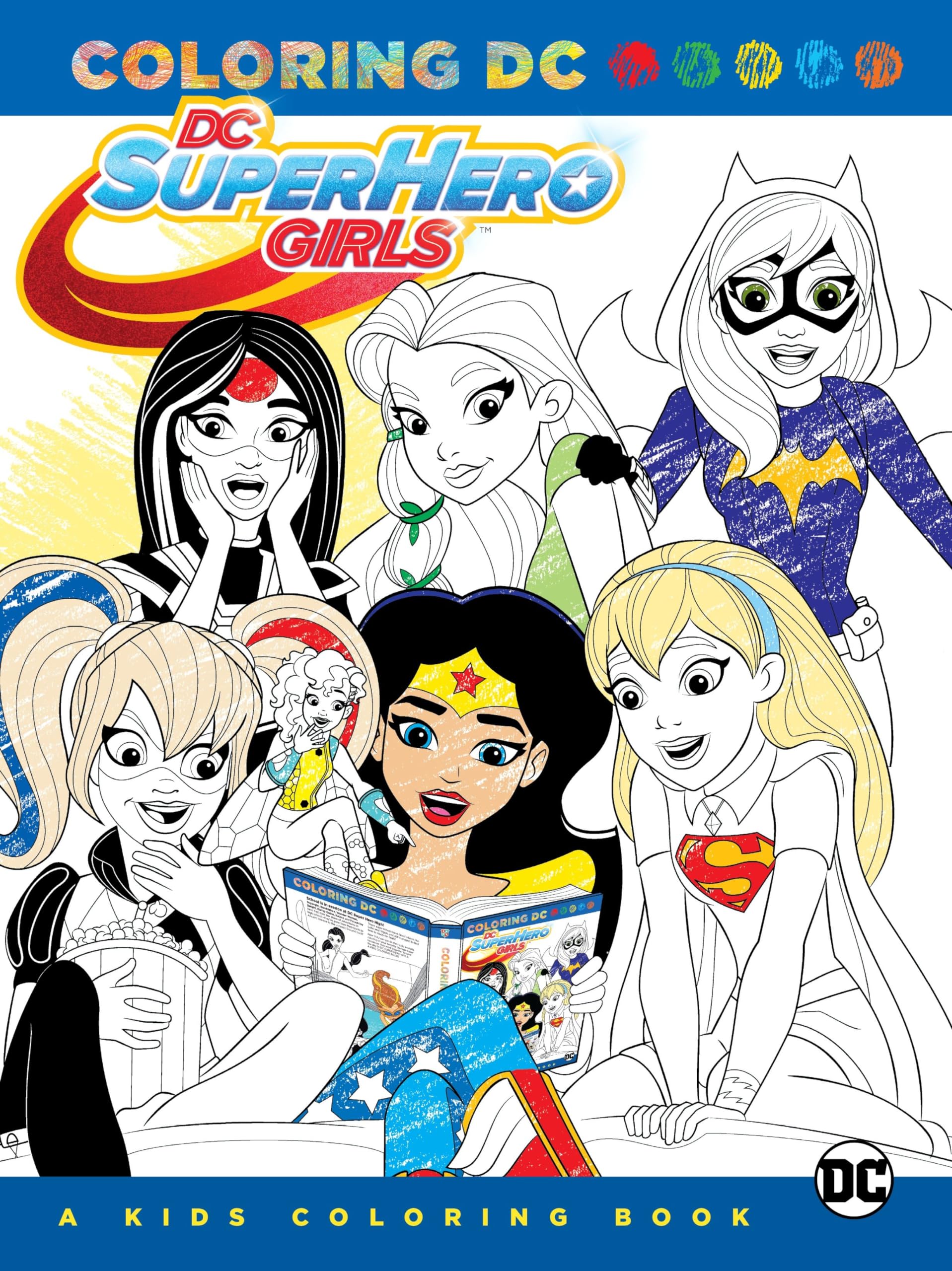 Libro: DC Super Hero Girls: A Kids Coloring Book