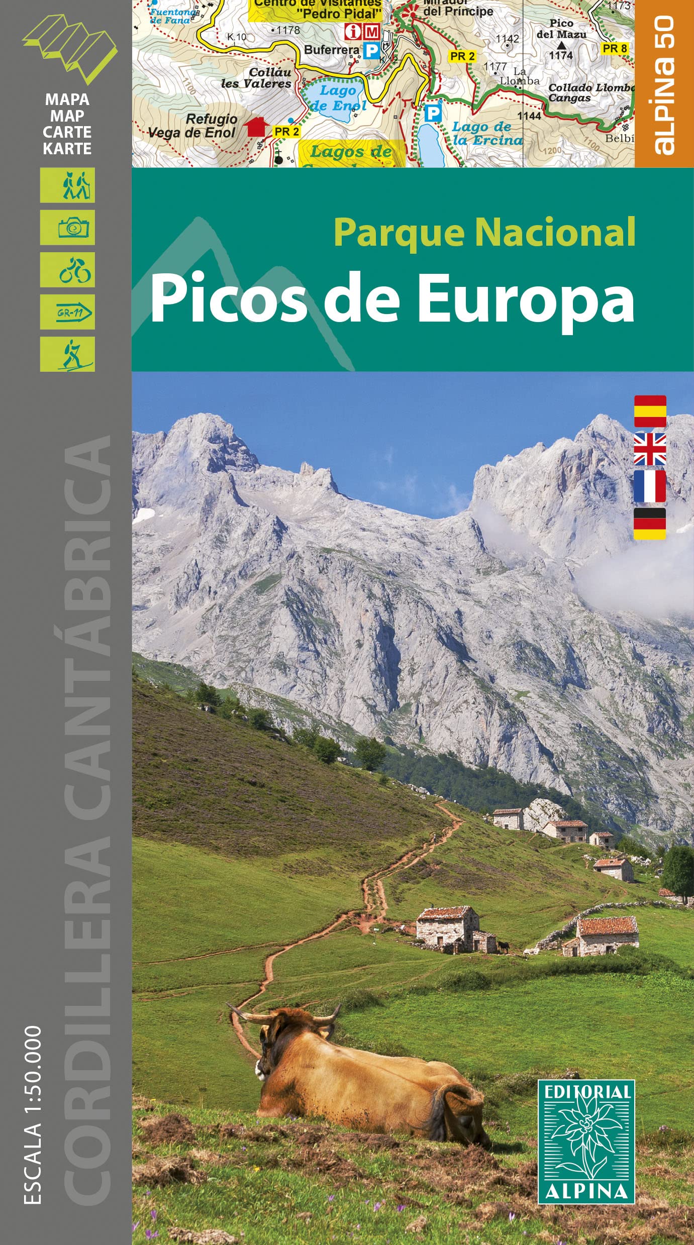 Libro: Parque Nacional Picos de Europa 1:50000