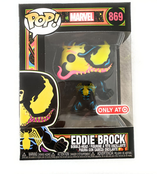 Funko Marvel Target Exclusivo Eddie Brock Venom Black Light