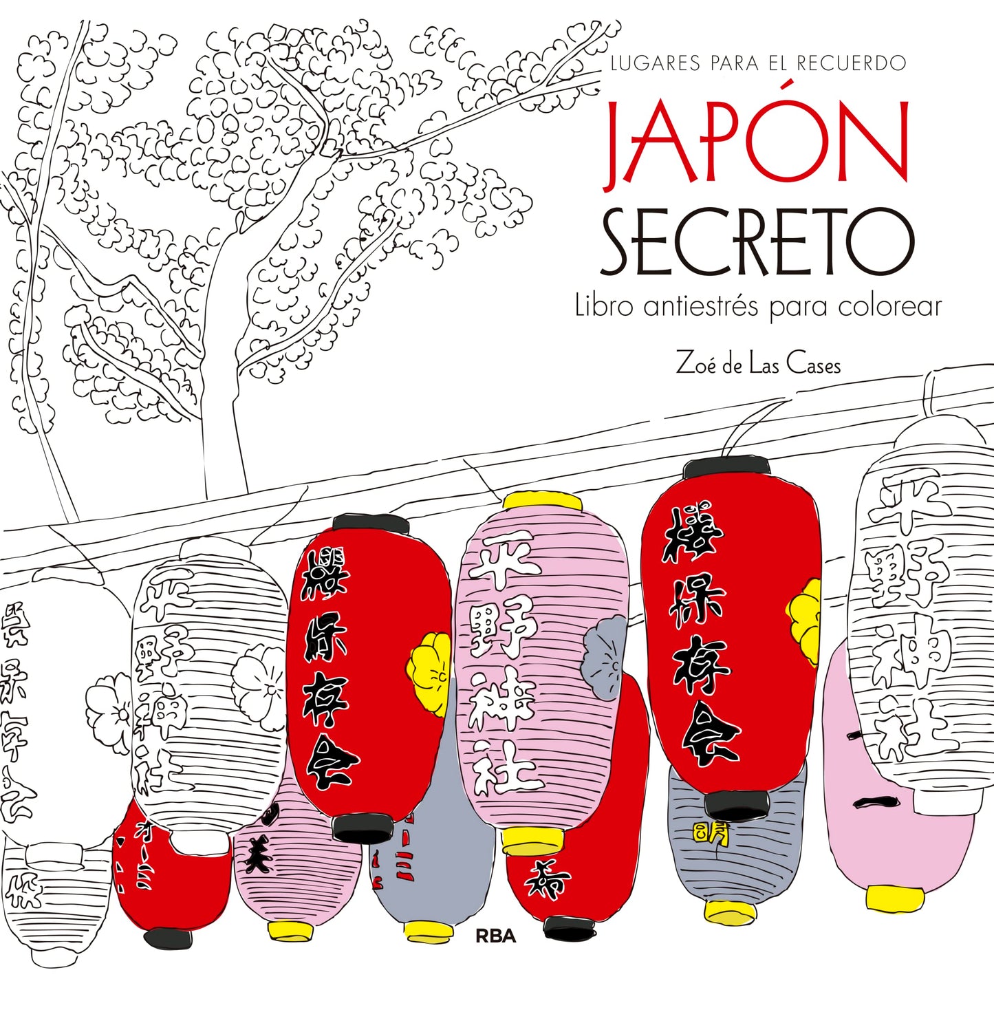 Libro: Japón secreto. Libro antiestrés para colorear