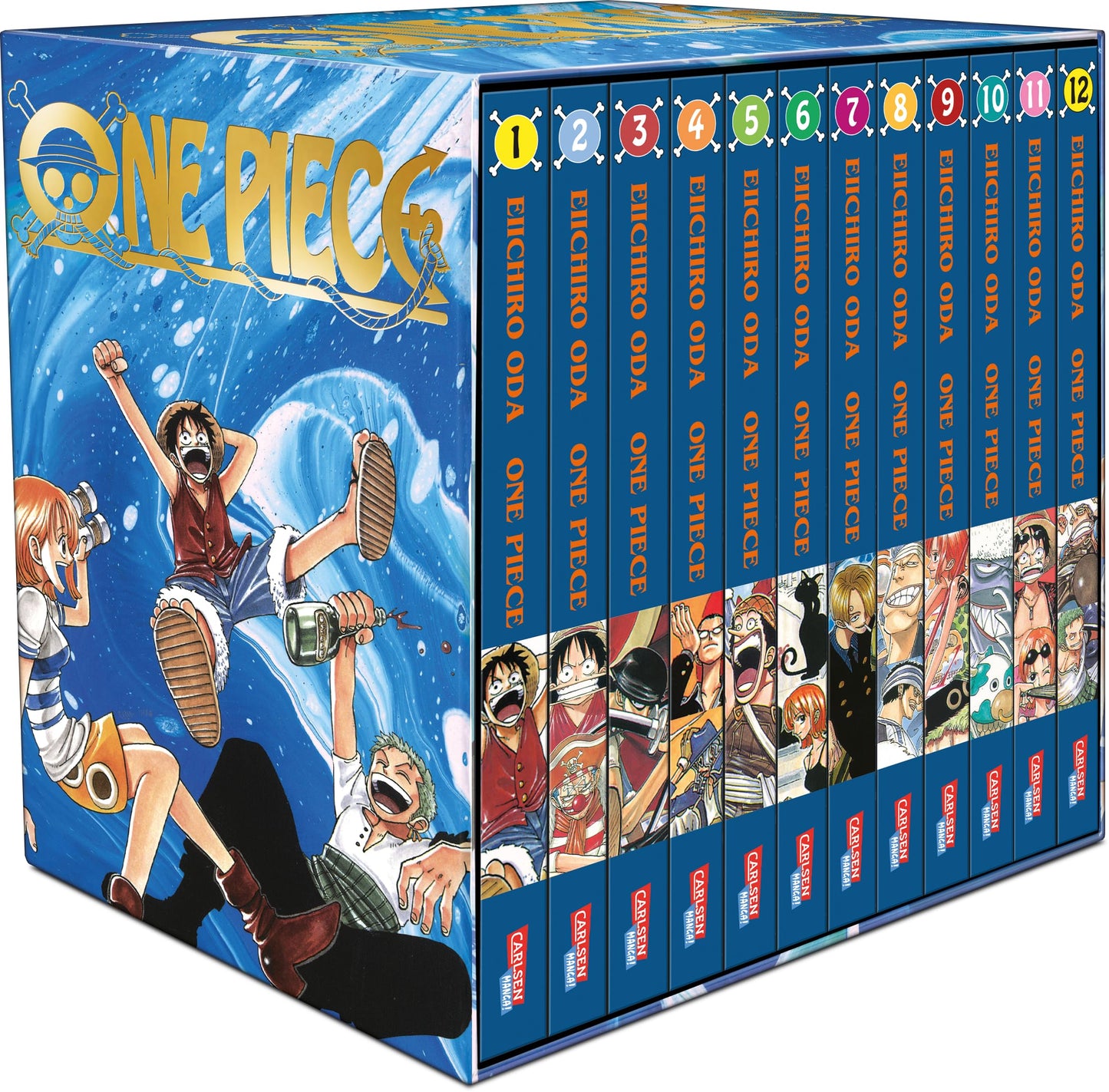 Libro: One Piece Sammelschuber 1: East Blue (inklusive Band 1-12): Piraten, Abenteuer und der größte Schatz der Welt!