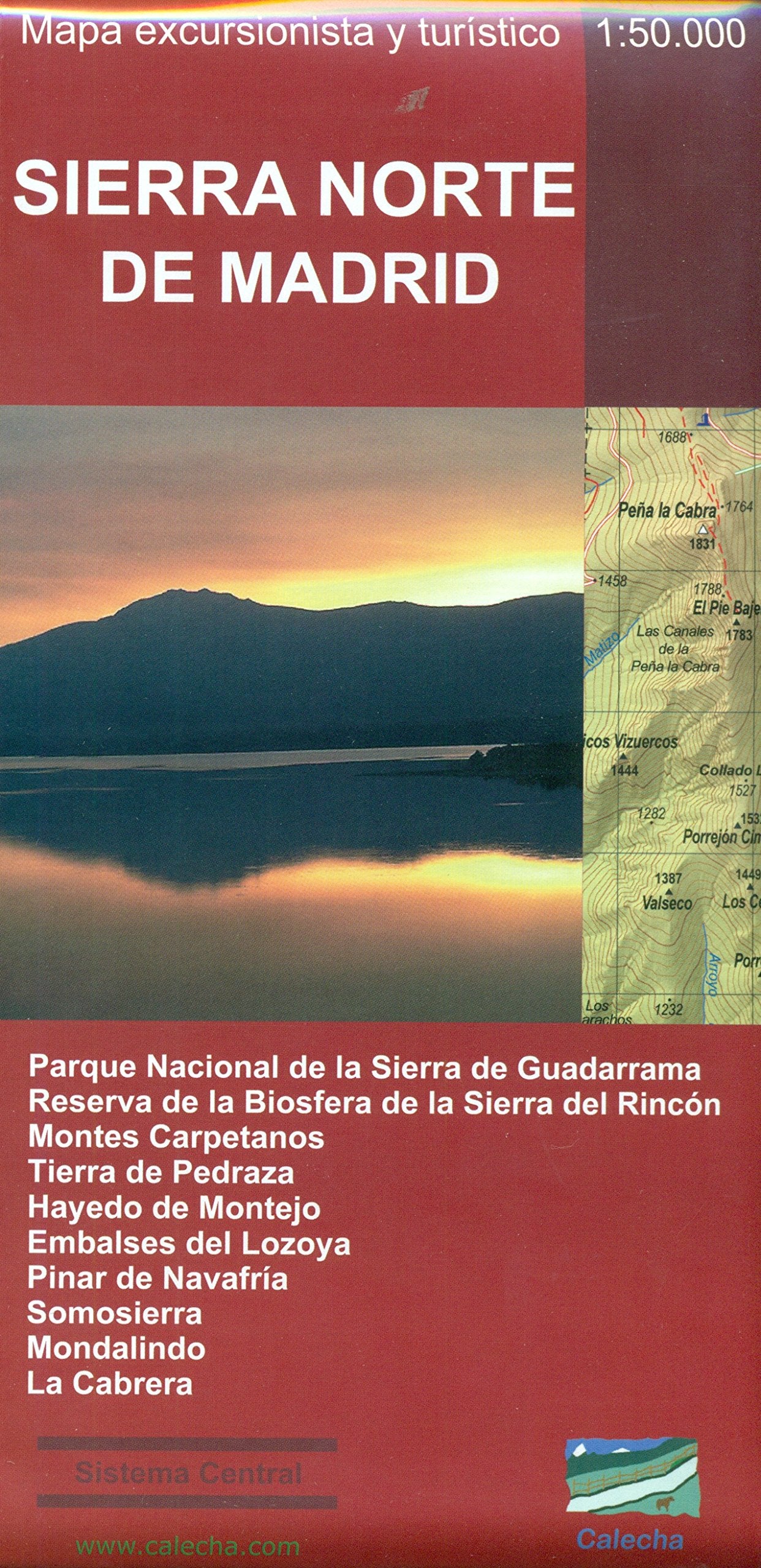 Libro: SIERRA NORTE DE MADRID. MAPA EXCURSIONISTA Y TURÍSTICO (GUIAS VIAJE)