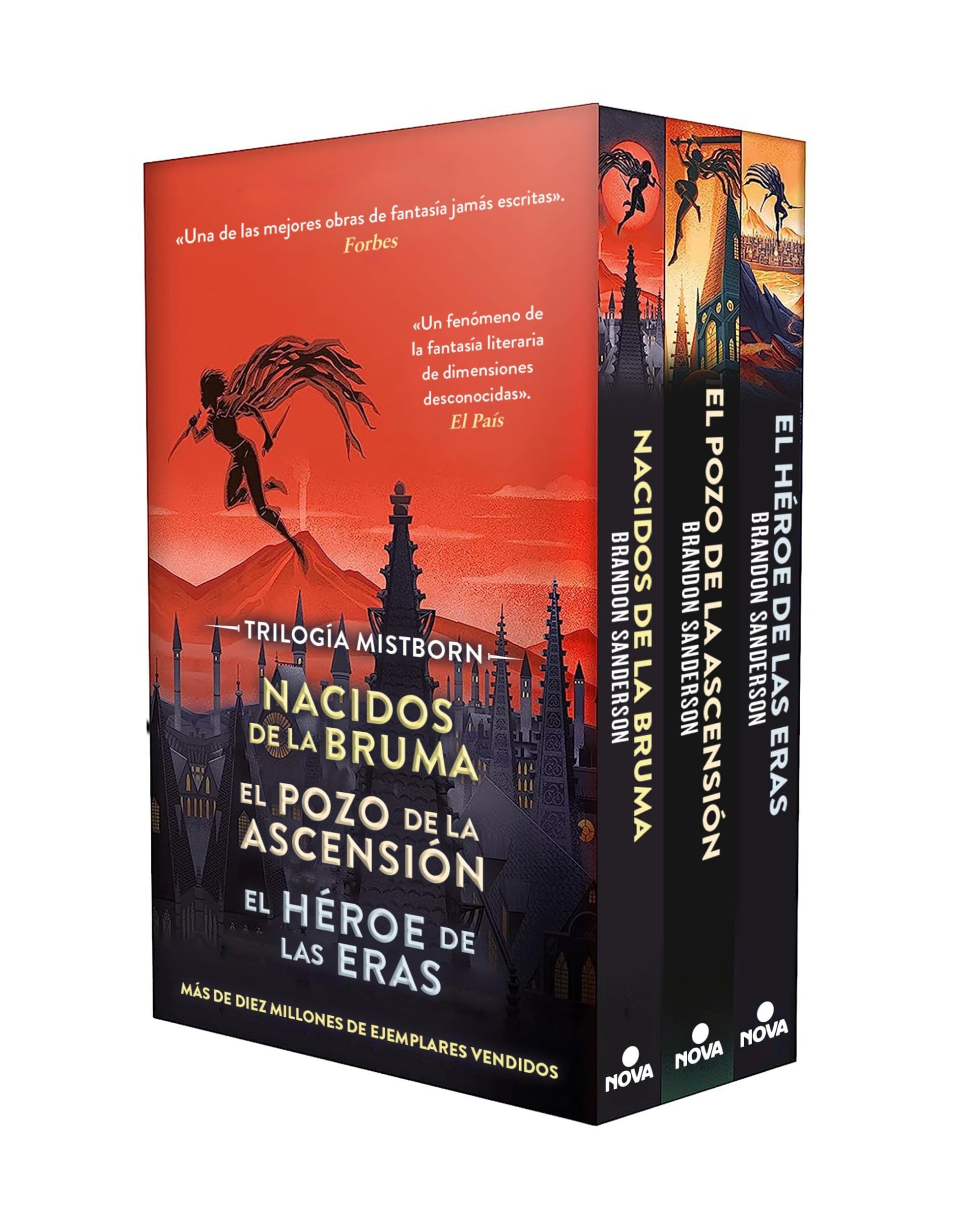 Libro: Estuche Trilogía Original Mistborn (Nacidos de la Bruma | El Pozo de la Ascensión | El Héroe de las Eras) (Trilogía Original Mistborn) (Nova)