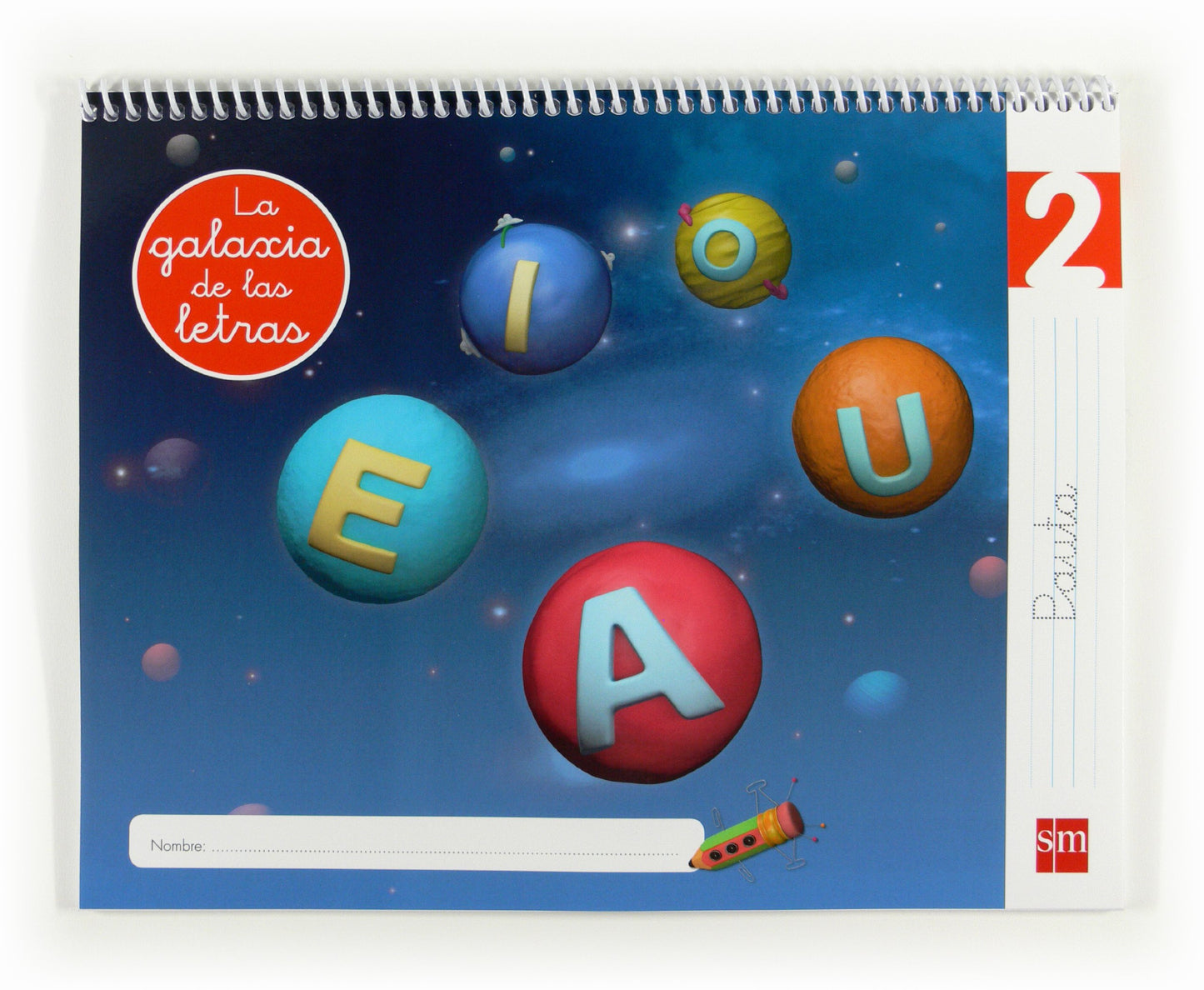 Libro: Lectoescritura 2, Pauta. La galaxia de las letras