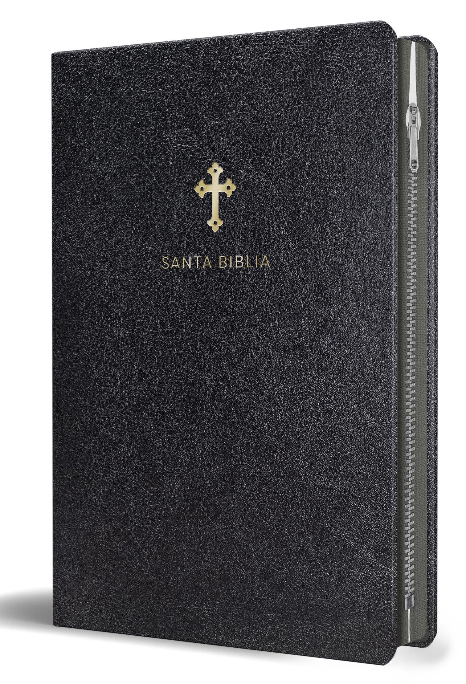 Libro: Biblia Reina Valera 1960 Tamaño grande, letra grande piel negra con cremallera / Spanish Holy Bible RVR 1960 Large Size Large Print Black Leather with Zipper (Spanish Edition)