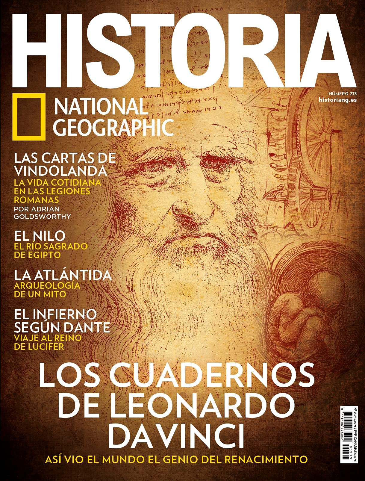 Libro: Historia National Geographic # 213 | Los Cuadernos de Leonardo Da Vinci