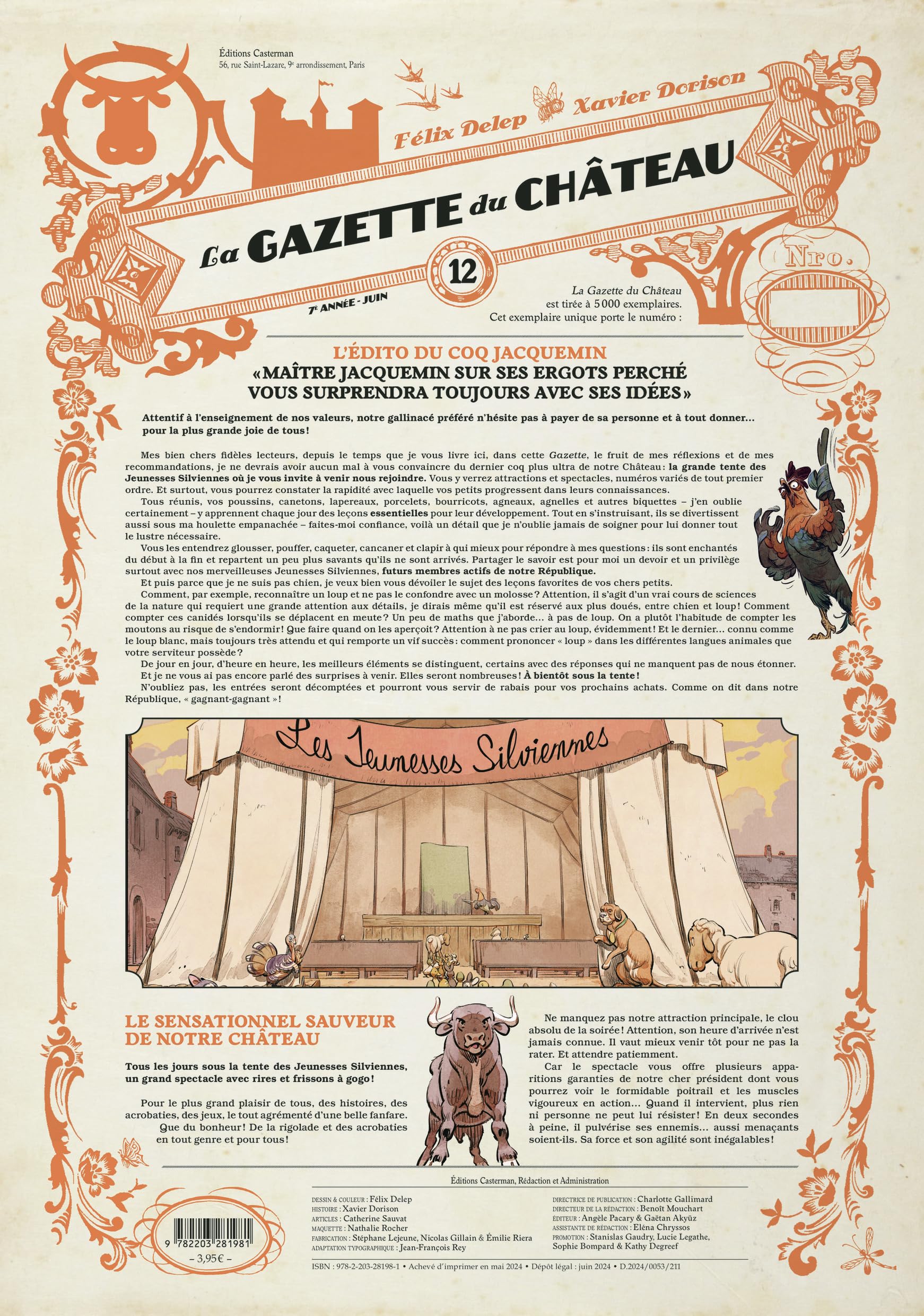 Libro: Le Château des animaux - La Gazette du château (12)