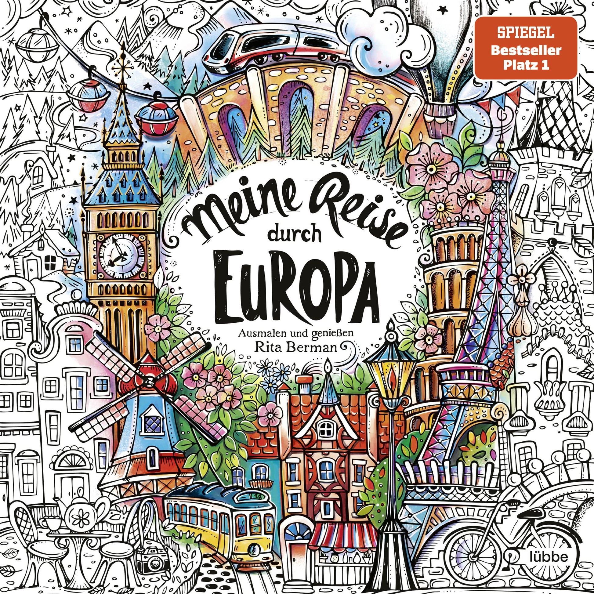 Libro: Meine Reise durch Europa: Ausmalen und genießen: 6