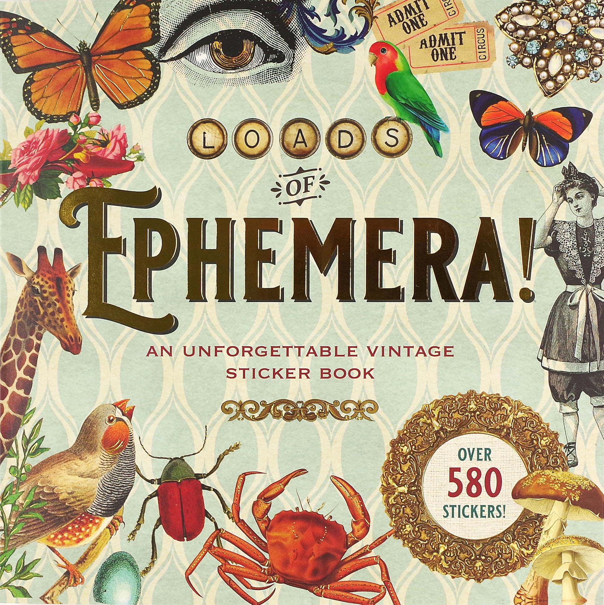 Libro: Loads of Ephemera Sticker Book (Over 580 stickers!)