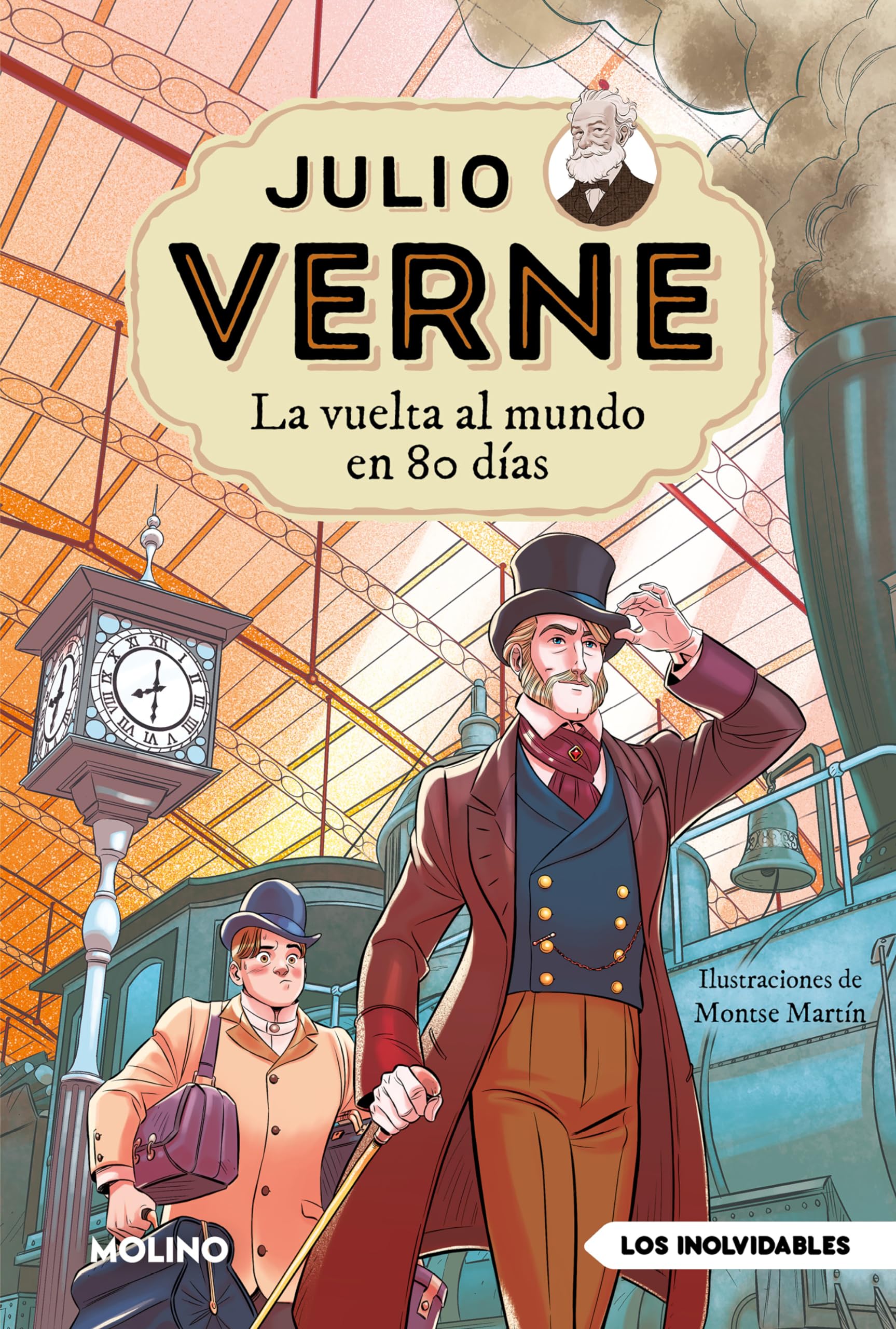 Julio Verne - La vuelta al mundo en 80 días (edición actualizada, ilustrada y adaptada) (Inolvidables)