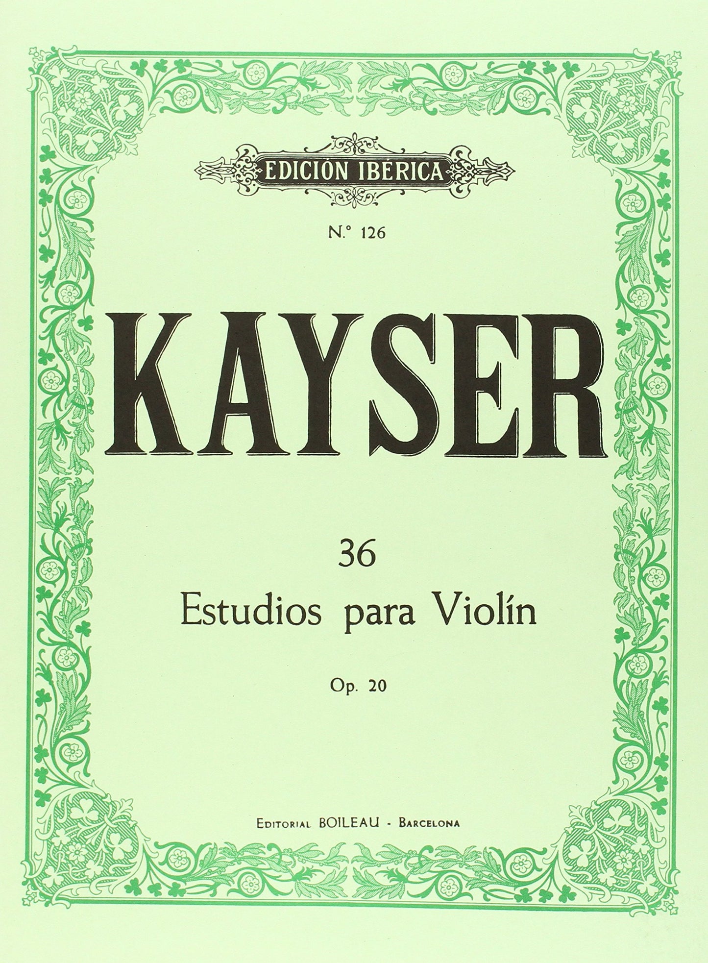 Libro: 36 Estudios para violín
