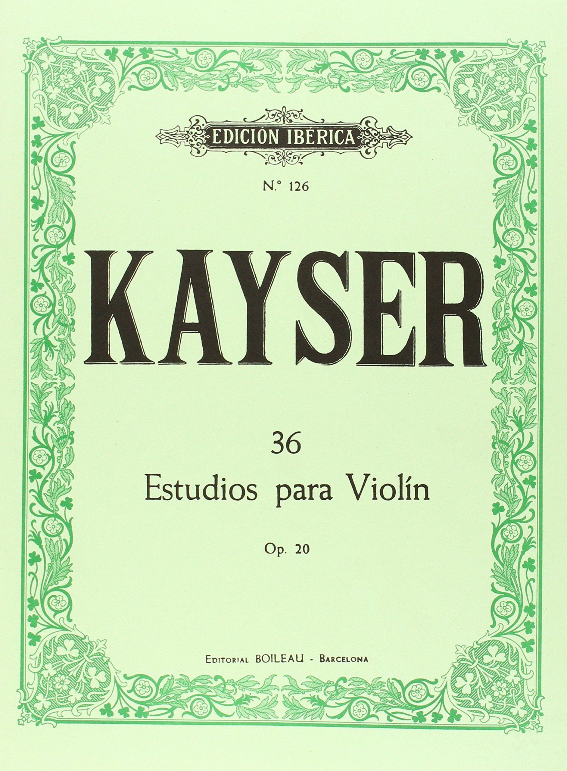 Libro: 36 Estudios para violín