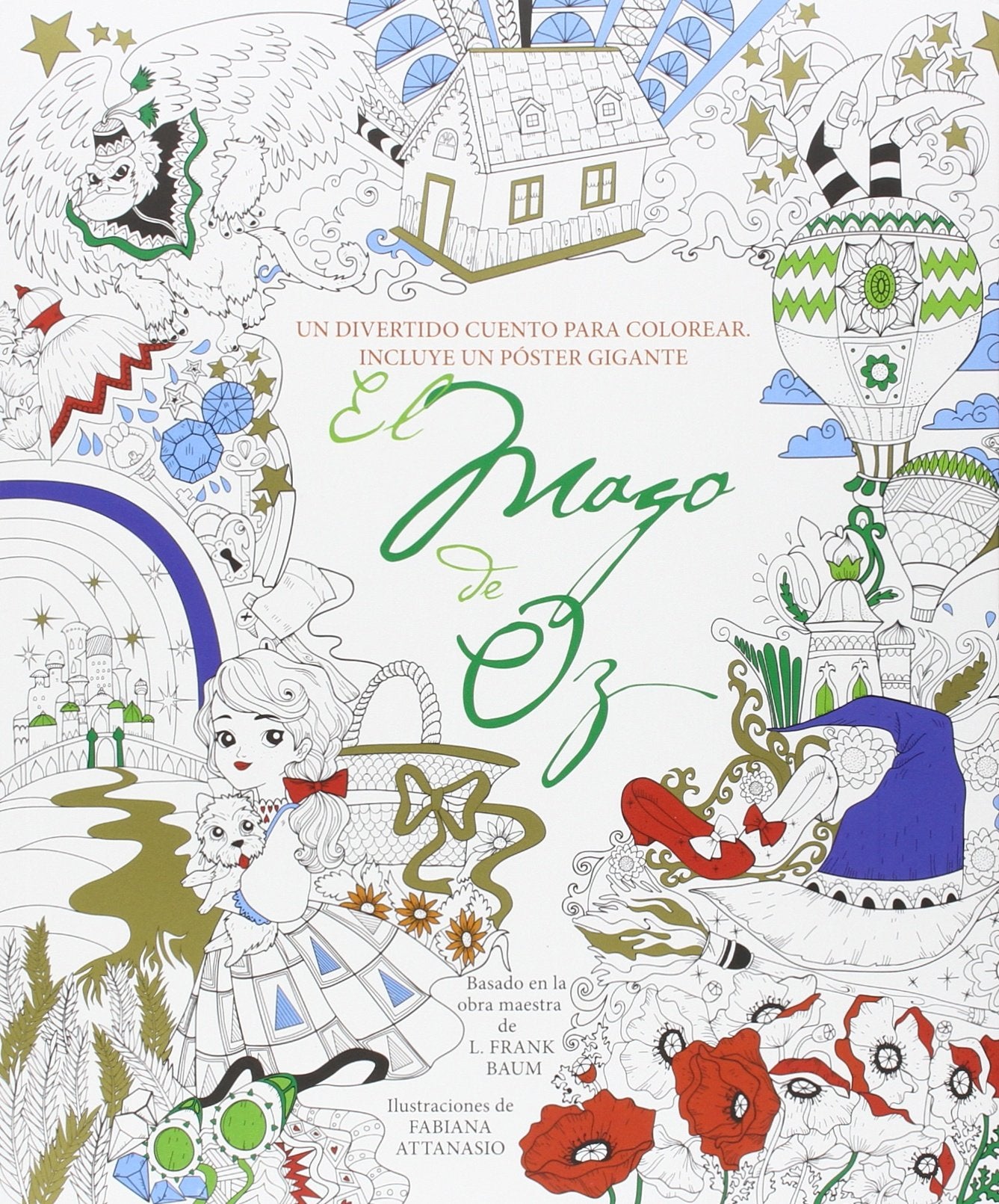 Libro: El mago de Oz: Un divertido cuento para colorear.