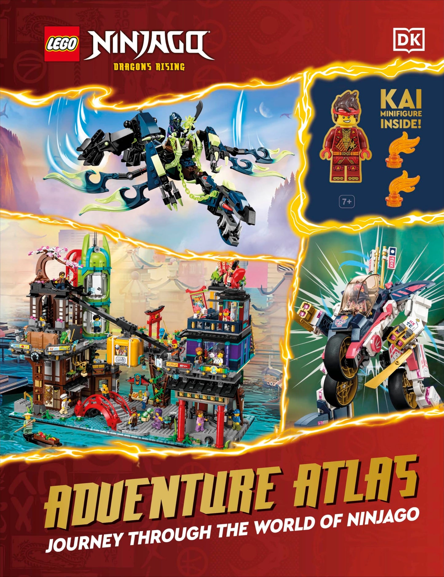 Libro: DK Children LEGO Ninjago Dragons Rising Adventure Atlas Journey Through the World of Ninjago.