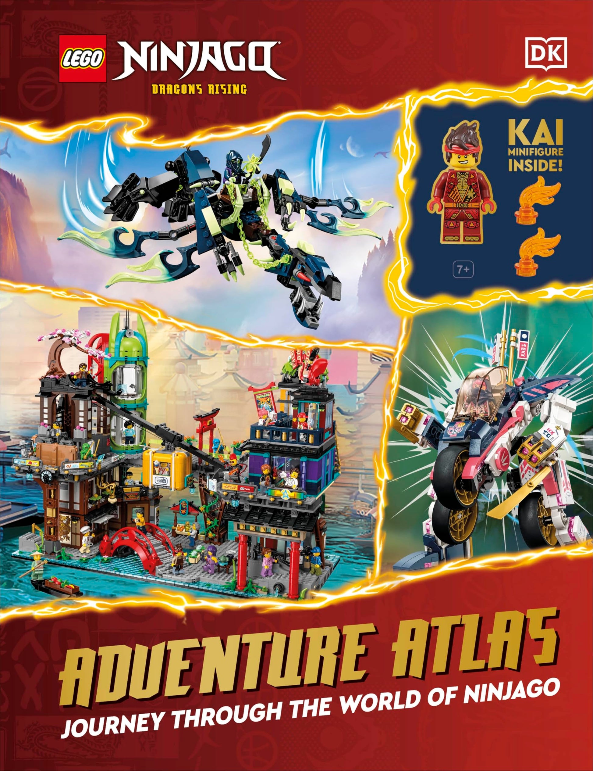 Libro: DK Children LEGO Ninjago Dragons Rising Adventure Atlas Journey Through the World of Ninjago.