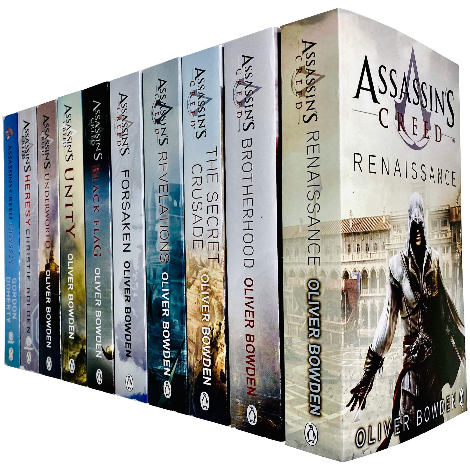 Libro: Assassin’s Creed Official 10 Books Collection Set (Books 1 - 10) (Renaissance, Brotherhood, Secret Crusade, Revelations, Unity, Underworld, Heresy, Odyssey & MORE!)