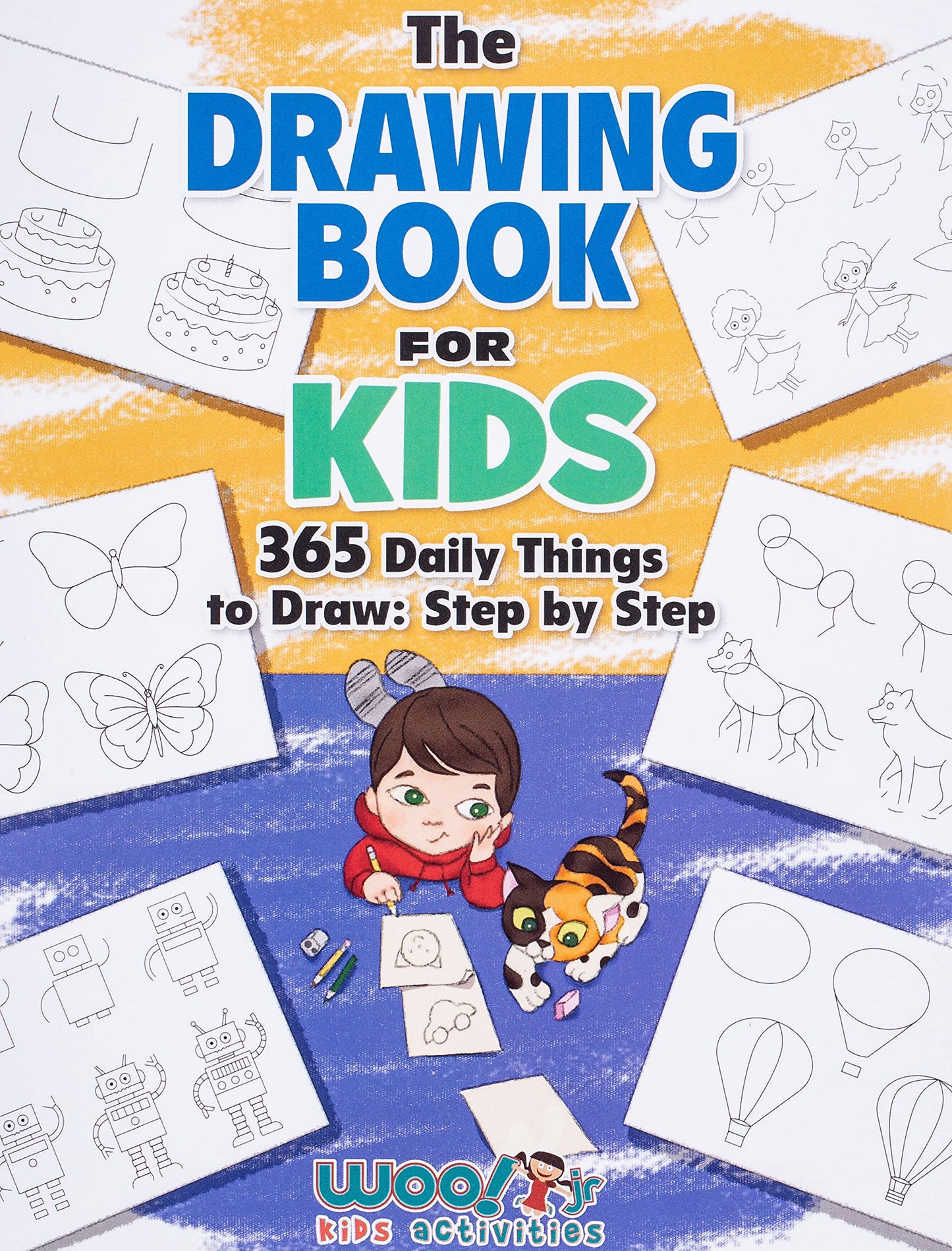 Libro: The Drawing Book for Kids: 365 Daily Things to Draw, Step by Step (Woo! Jr. Kids Activities Books)