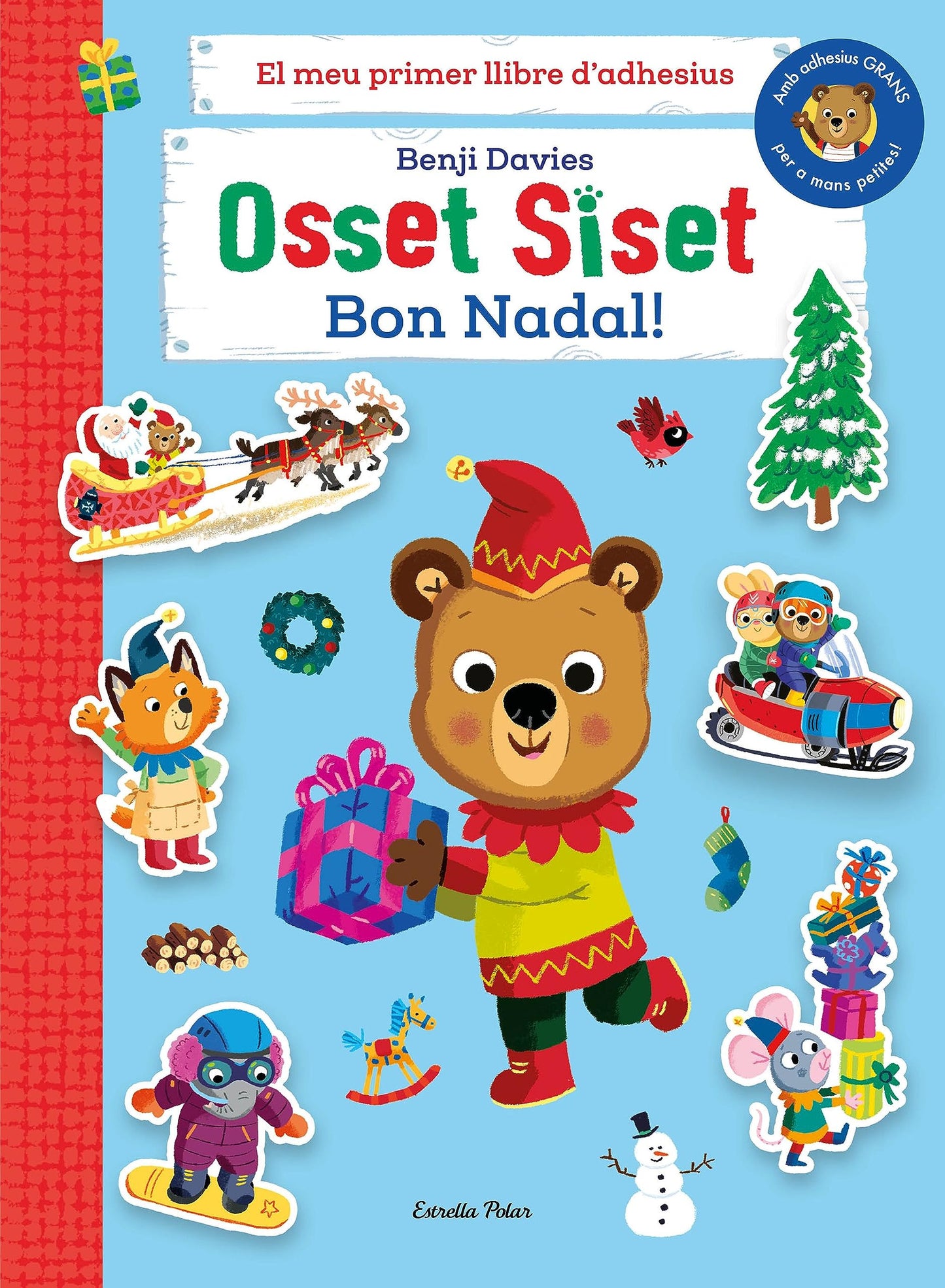 Libro: Osset Siset. El meu primer llibre d'adhesius. Bon Nadal!