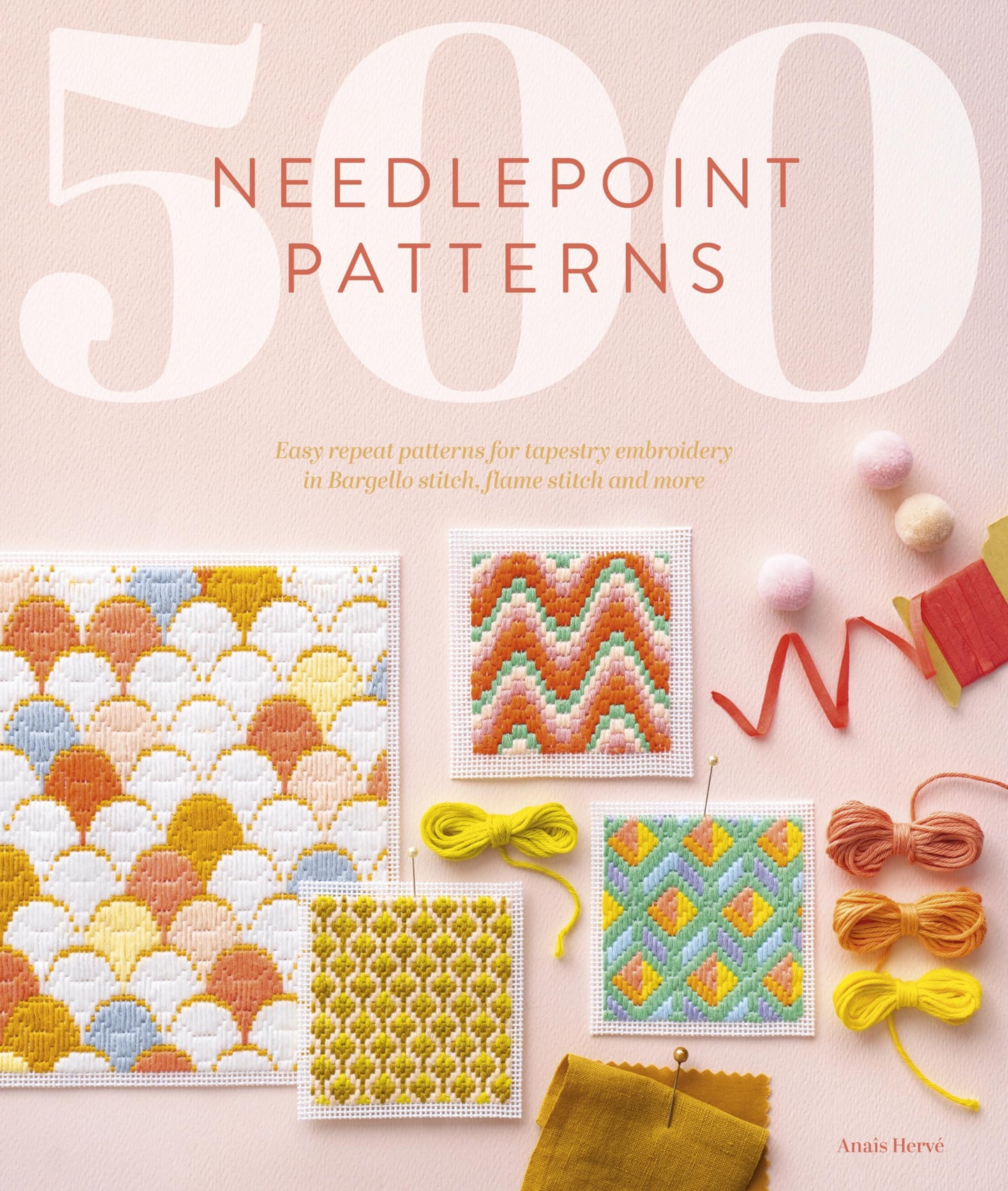 Libro: 500 Needlepoint Patterns: Easy repeat patterns for tapestry embroidery in Bargello stitch, flame stitch and more