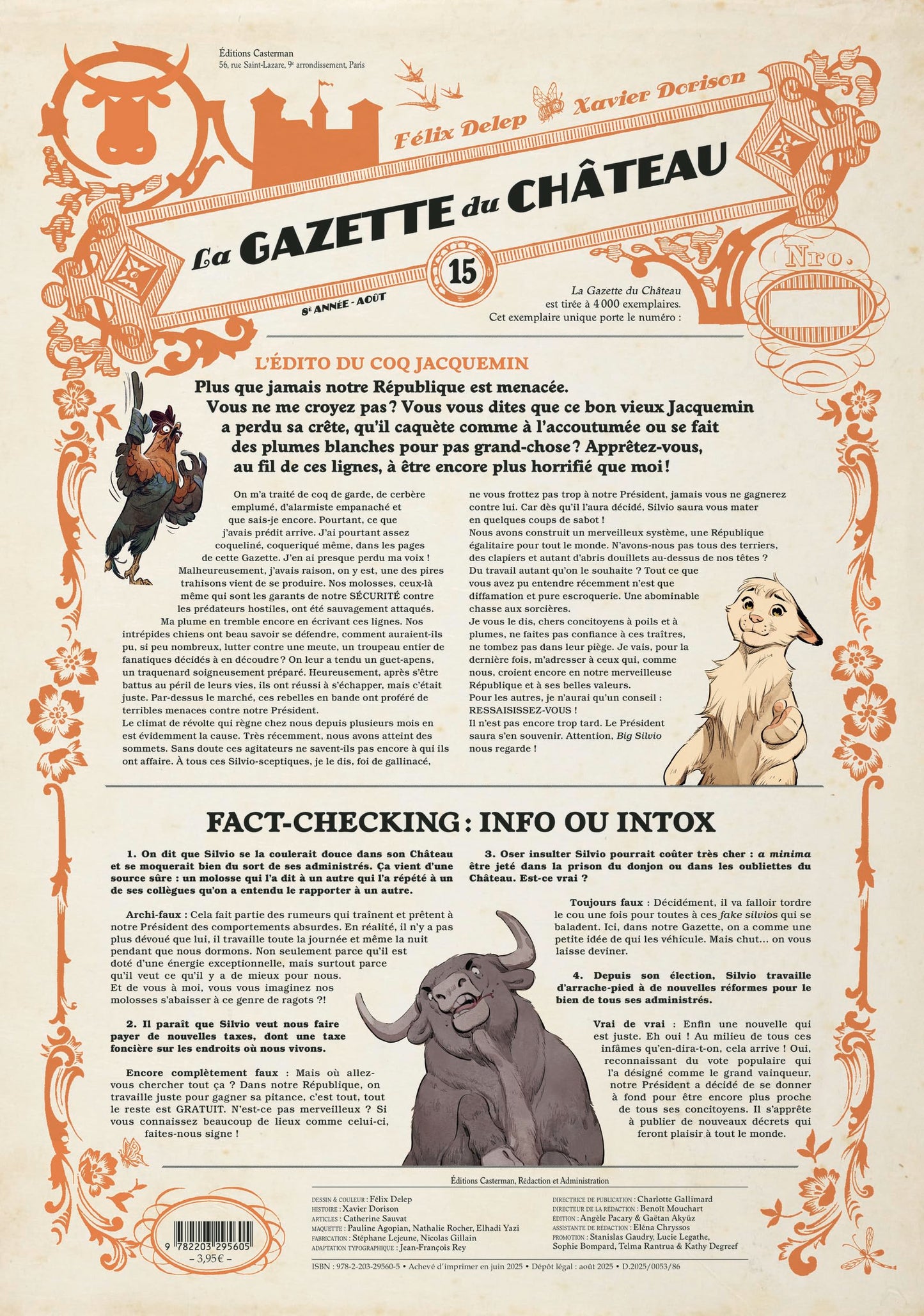 Libro: Le Château des animaux - La Gazette du château (15)