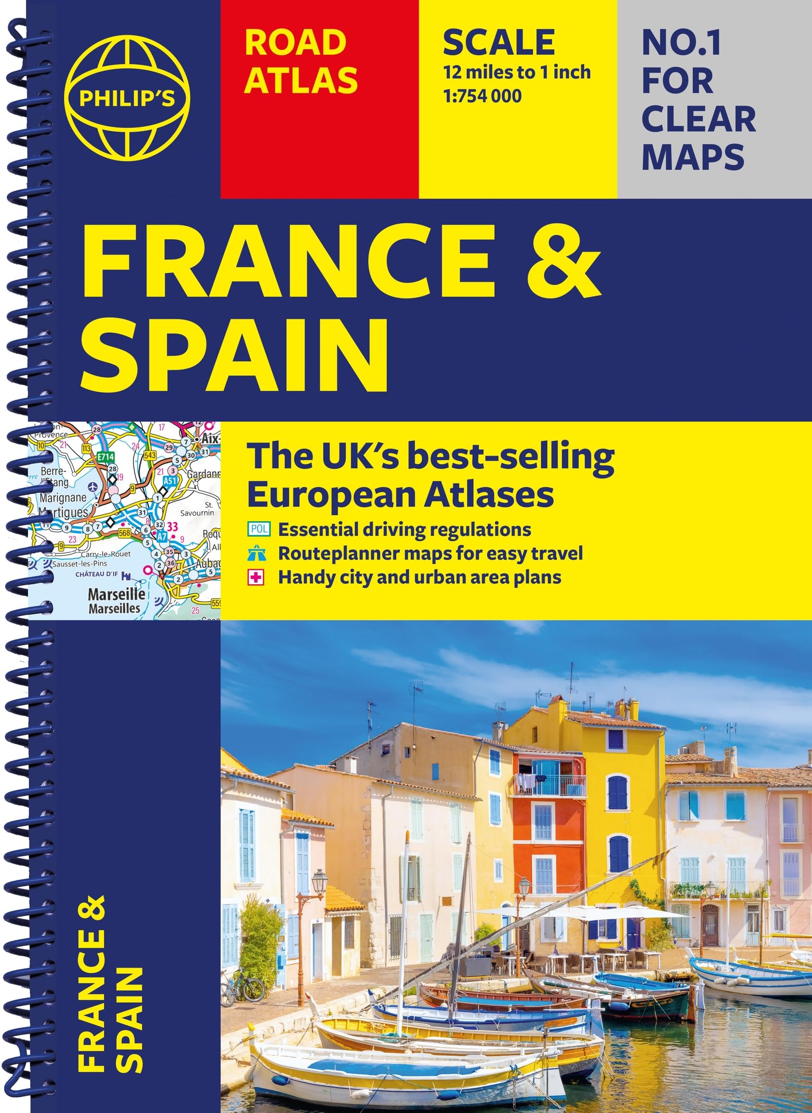 Libro: Philip's France and Spain Road Atlas