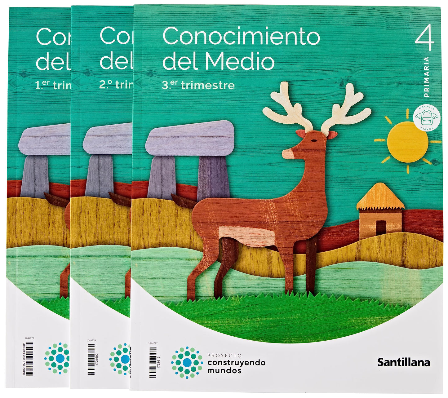 Libro: CONOCIMIENTO DEL MEDIO C-MANCHA MOCHILA LIGERA 4 PRIMARIA CONSTRUYENDO MUNDOS