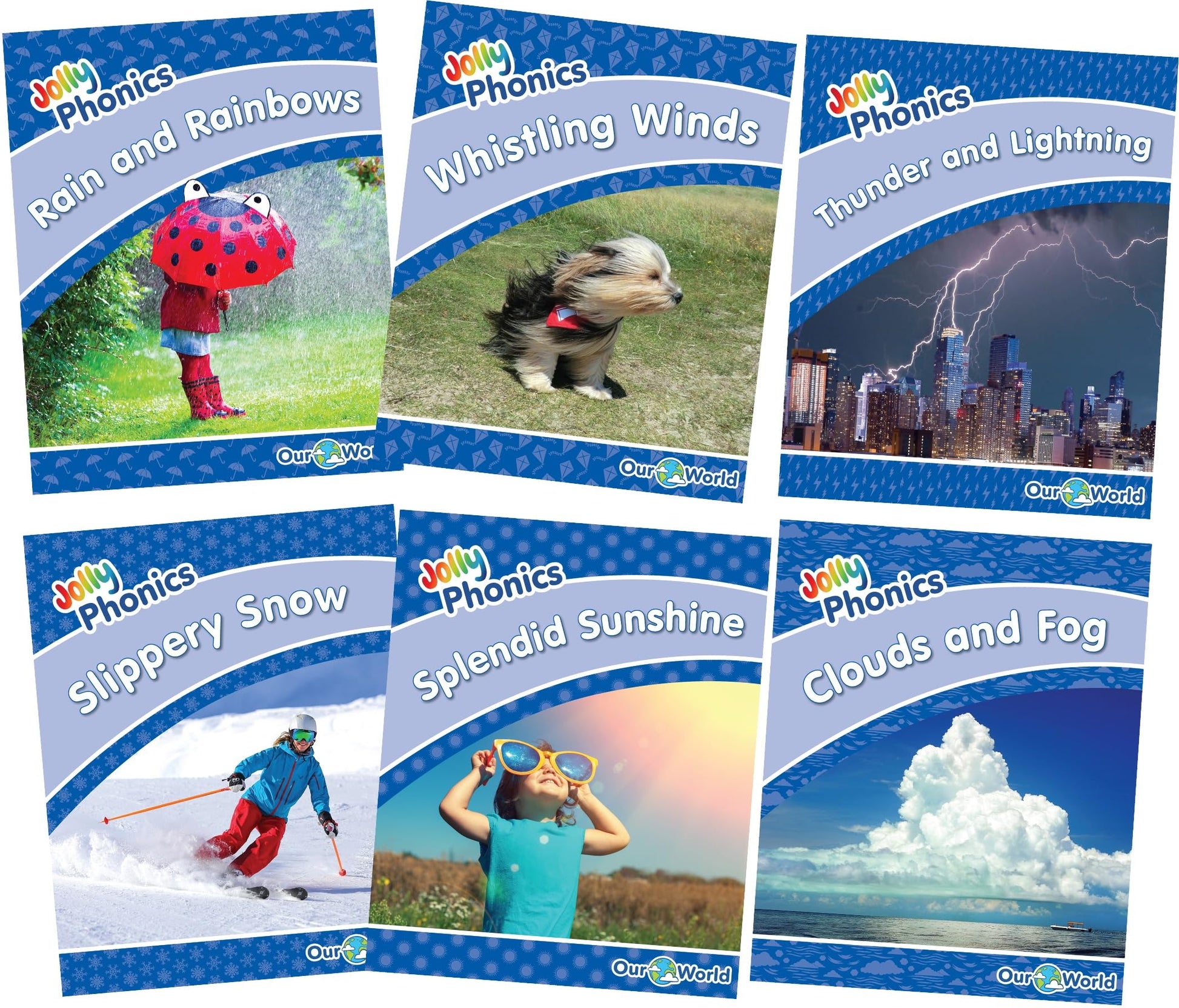 Libro: Jolly Phonics Readers Level 4, Our World, Complete Set: In Precursive Letters (British English edition)
