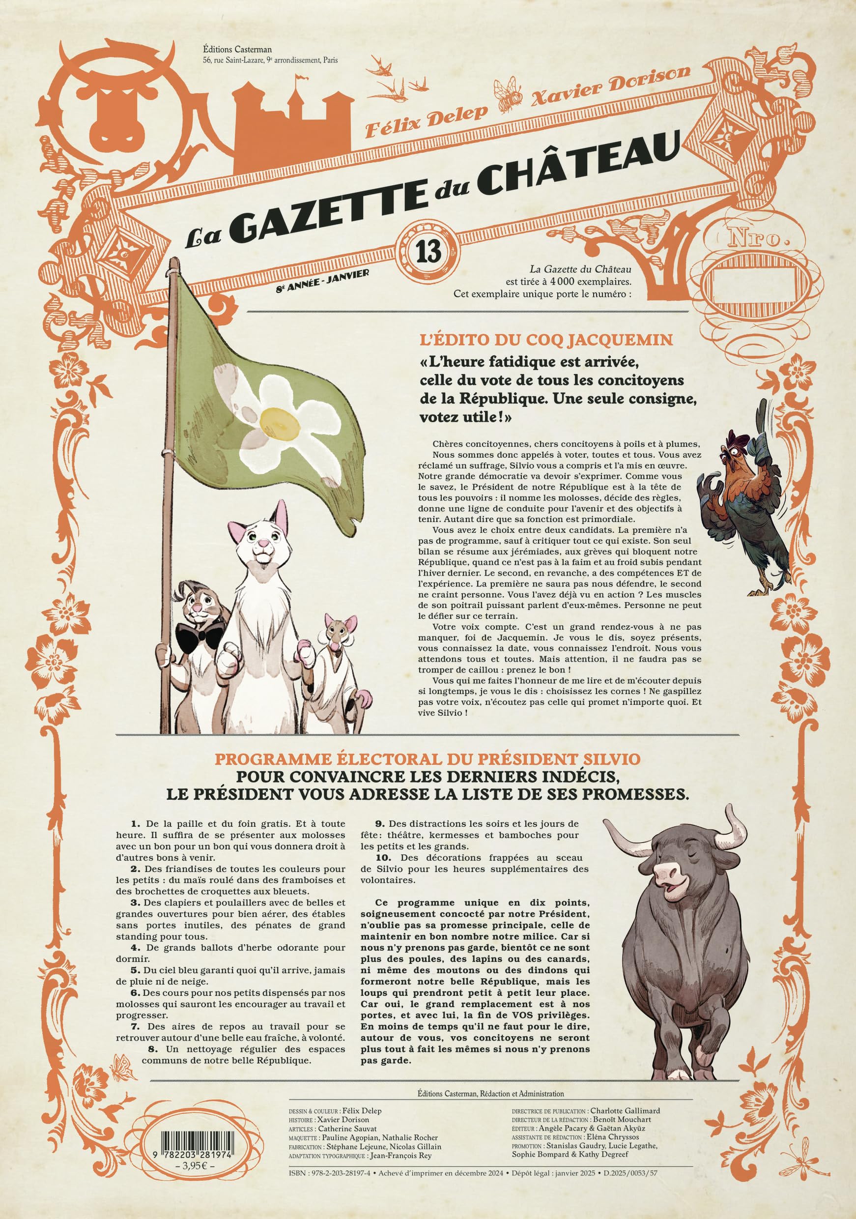 Libro: Le Château des animaux - La Gazette du château (13)