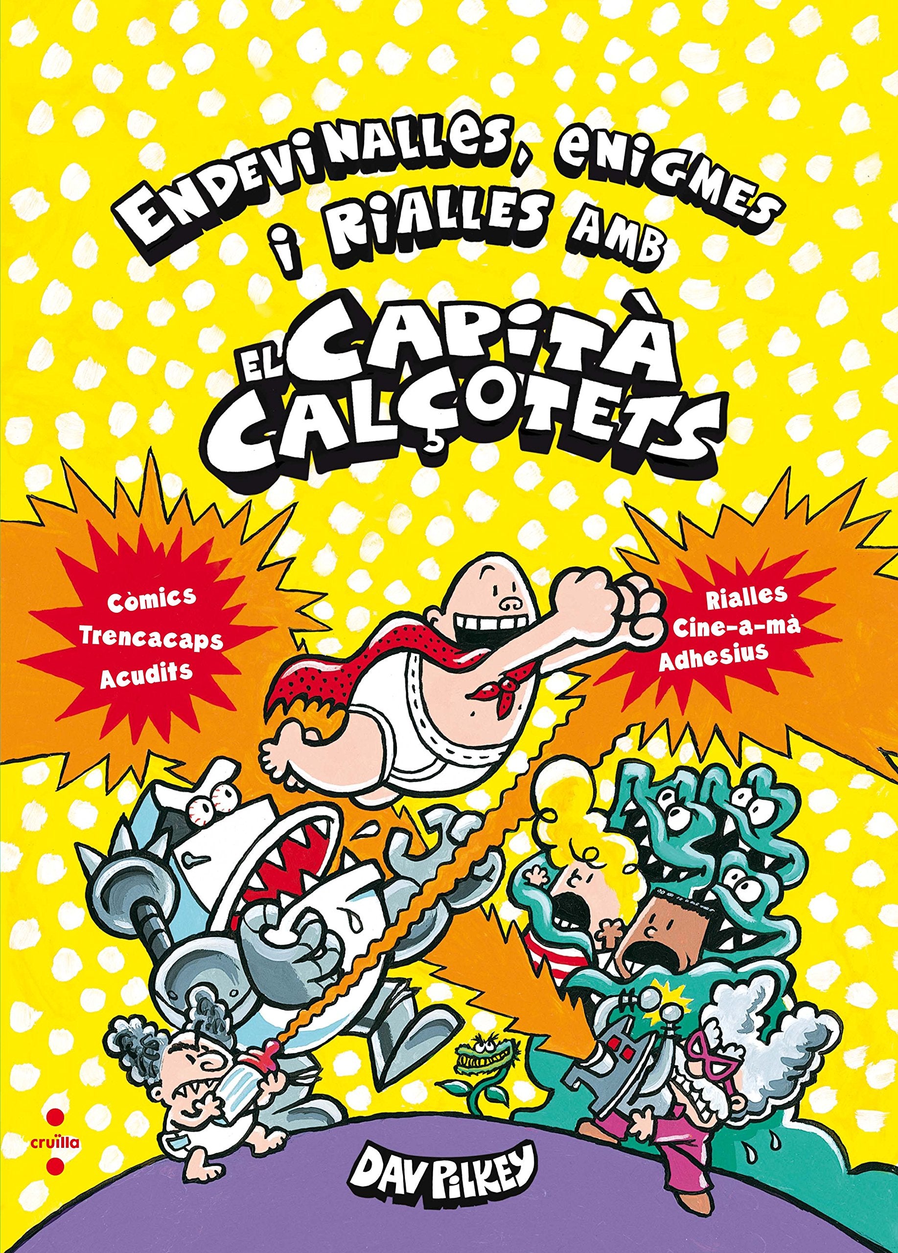 Libro: Endevinalles, enigmes i rialles amb el Capità Calçotets (Quadern)