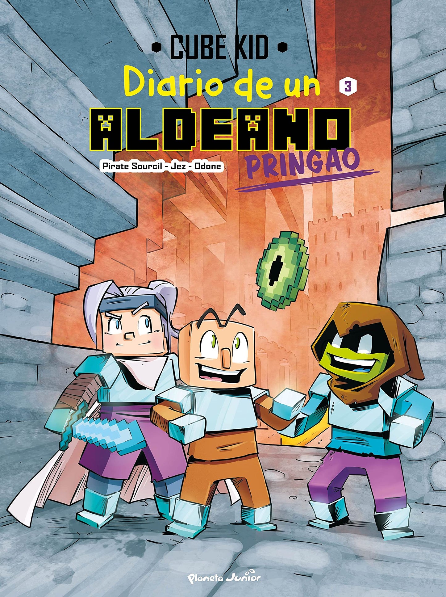 Minecraft. Diario de un aldeano pringao. Cómic 3: Travesía por el desierto