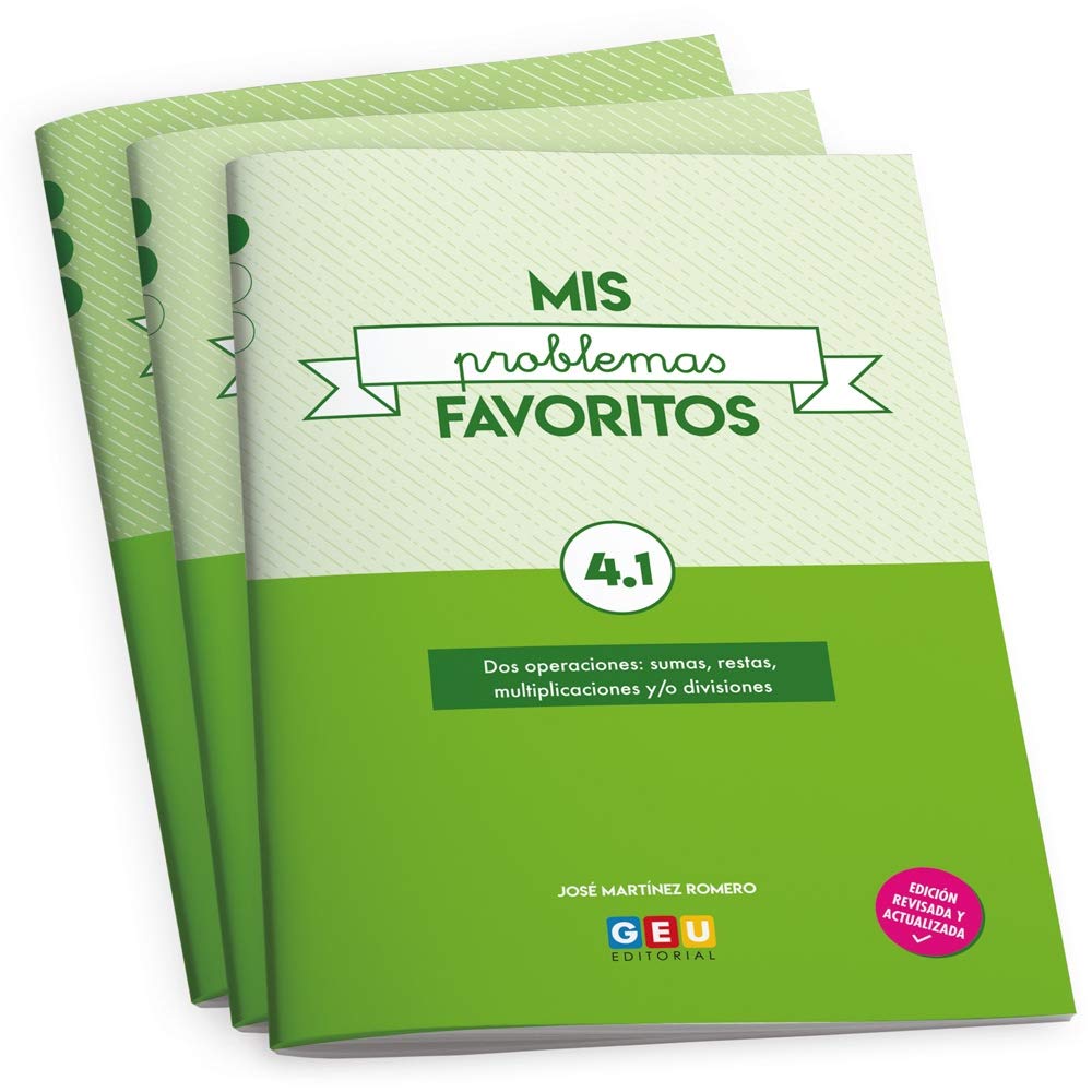 CUADERNO VERANO 4 PRIMARIA | Pack Problemas Matematicas 4 Primaria | Geu 4 Primaria | Mis Problemas Favoritos 4.1, 4.2 y 4.3