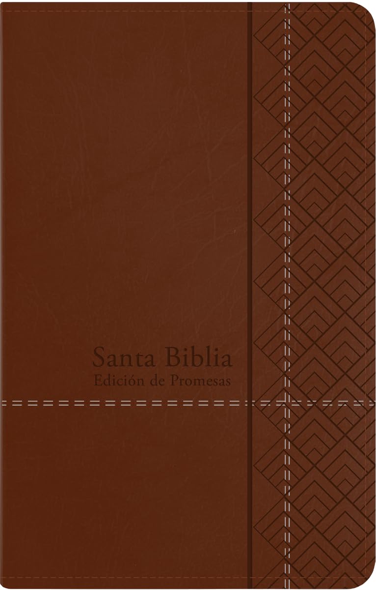 Libro: Santa Biblia de Promesas RVR 1960 | Letra Grande | Tamaño Manual | Piel Especial con Cierre | Color Café | Spanish Edition