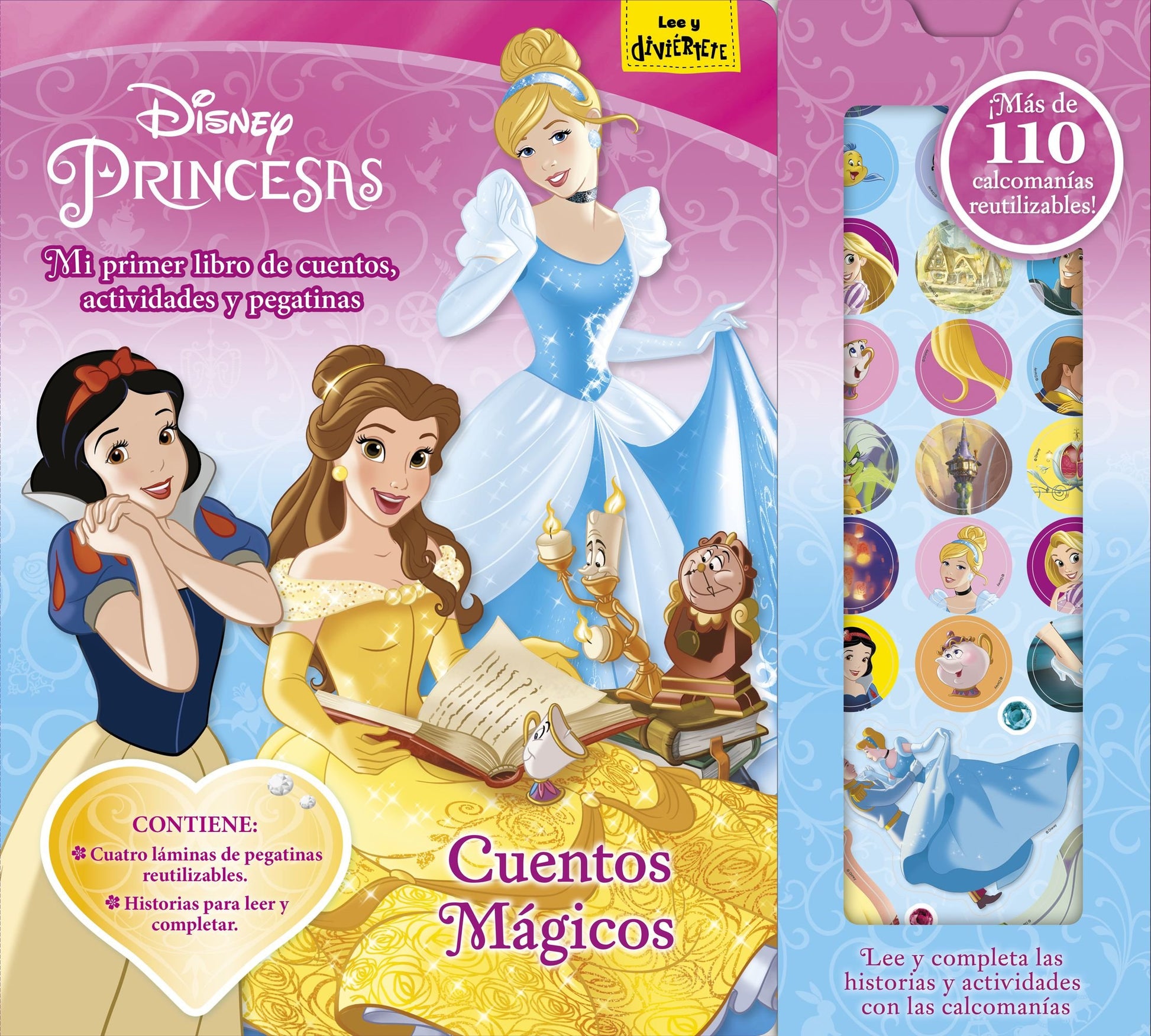 Libro: Princesas. Cuentos mágicos: Mi primer libro de cuentos, actividades y pegatinas (Disney. Princesas)