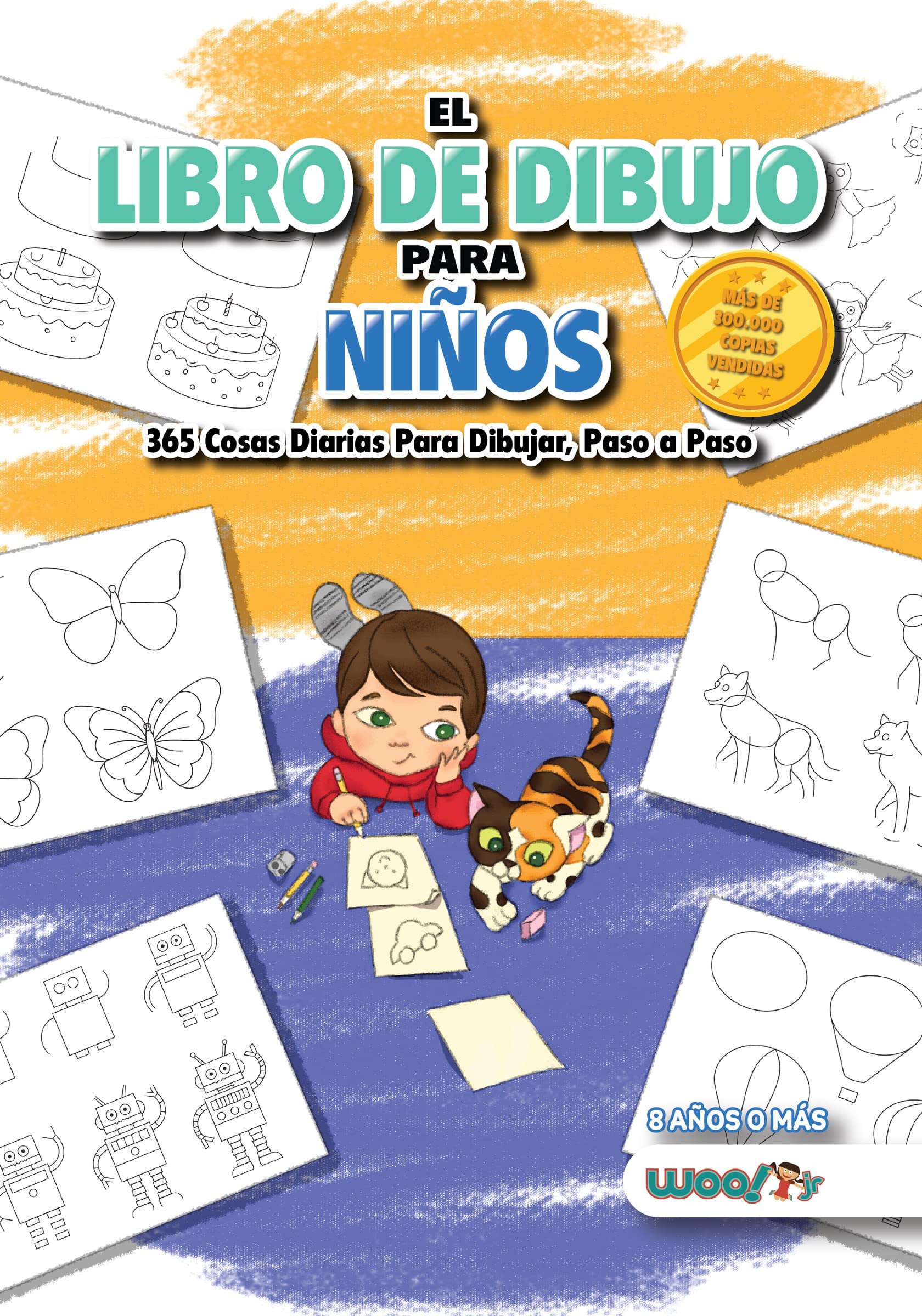 Libro: El Libro de Dibujo Para Niños: 365 cosas diarias para dibujar, paso a paso (actividades para niños, aprender a dibujar) (Spanish Edition)