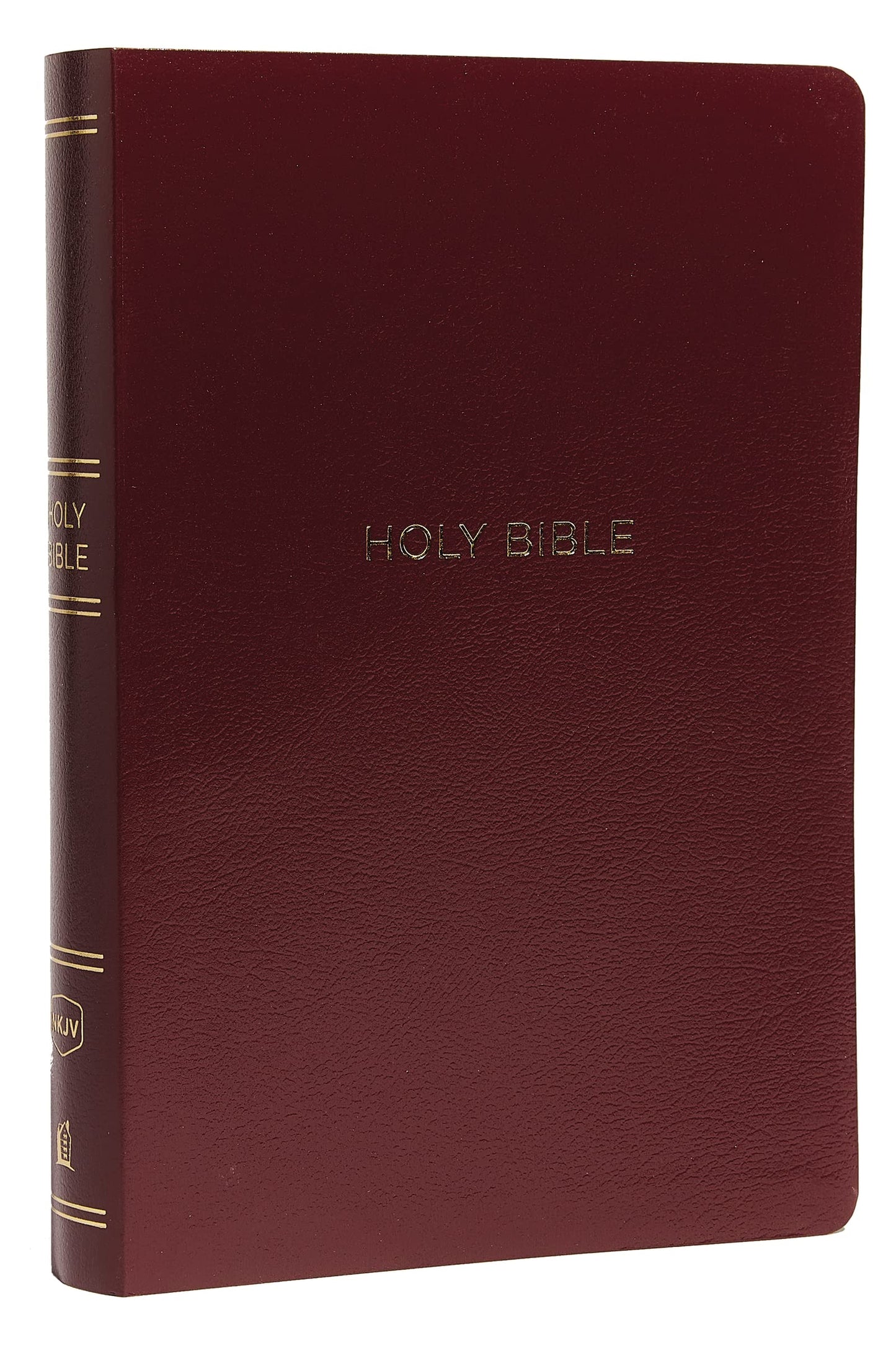 NKJV Holy Bible, Giant Print Center-Column Reference Bible, Burgundy Leather-look, 72,000+ Cross References, Red Letter, Comfort Print: New King James Version: Holy Bible, New King James Version