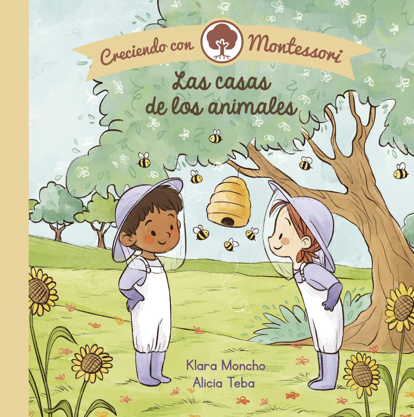 Libro: Creciendo con Montessori. Libro de cartón - Las casas de los animales (Pequeñas manitas)