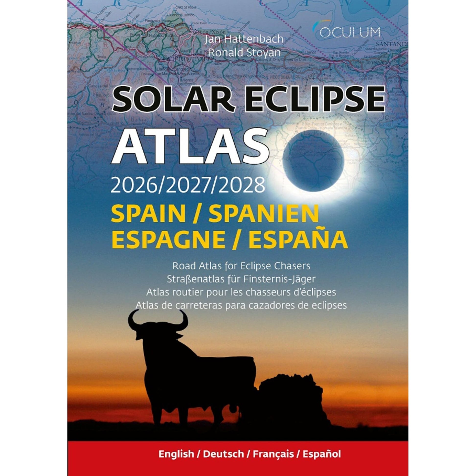 Libro: Solar Eclipse Atlas 2026/2027/2028: Spain/Spanien/Espagne/España - English/Deutsch/Français/Español