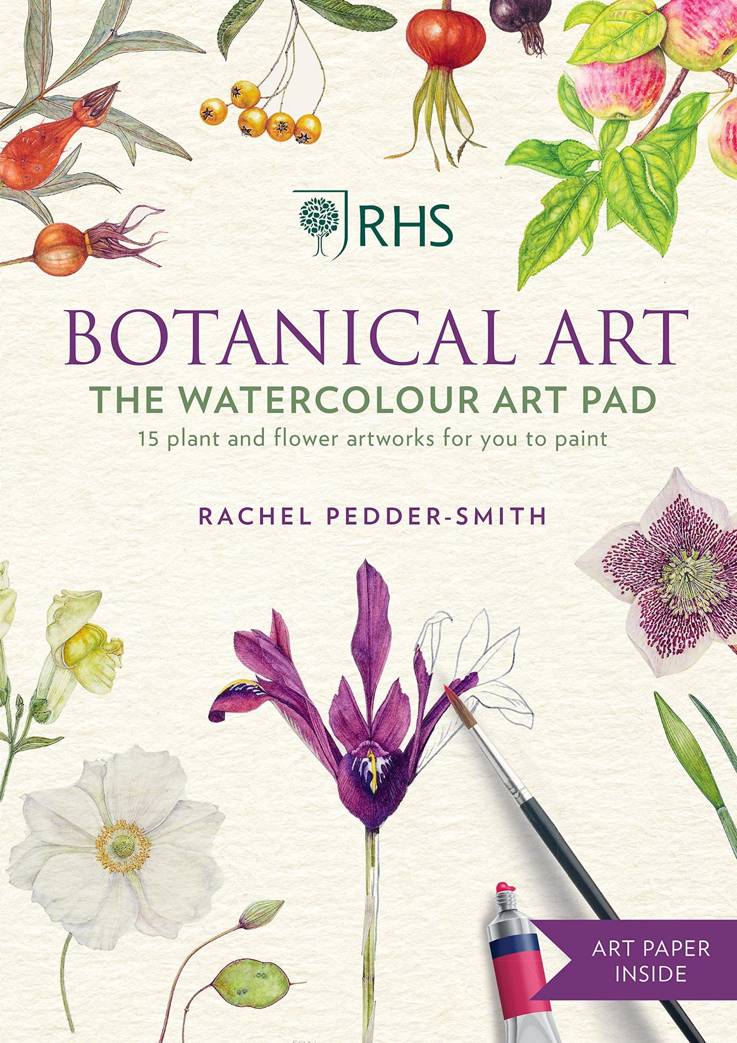 Libro: RHS Botanical Art The Watercolour Art Pad: 15 plant and flower artworks for you to paint