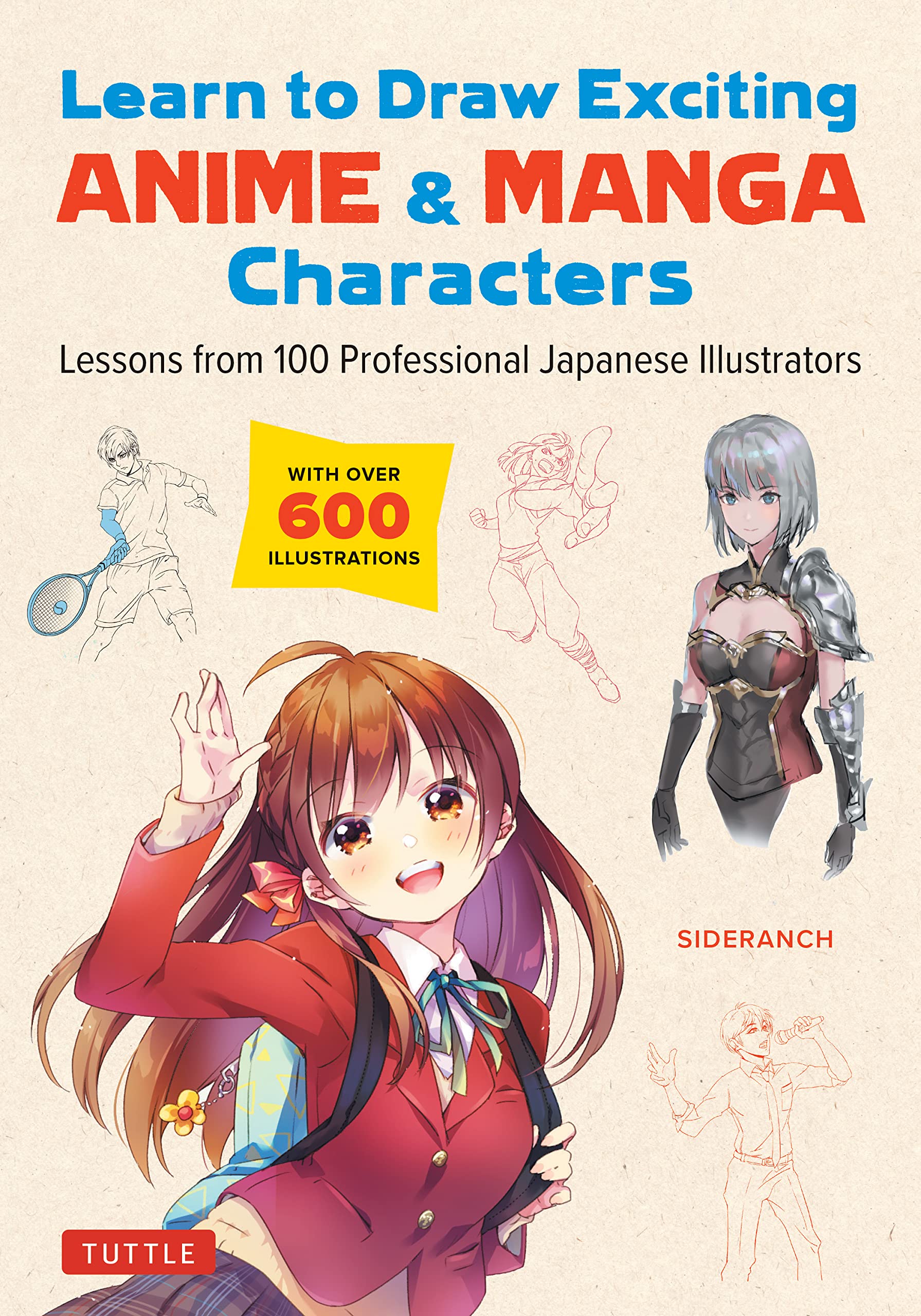 Libro: Learn to Draw Exciting Anime & Manga Characters: Lessons from 100 Professional Japanese Illustrators (with over 600 illustrations to improve your digital or by hand techniques)