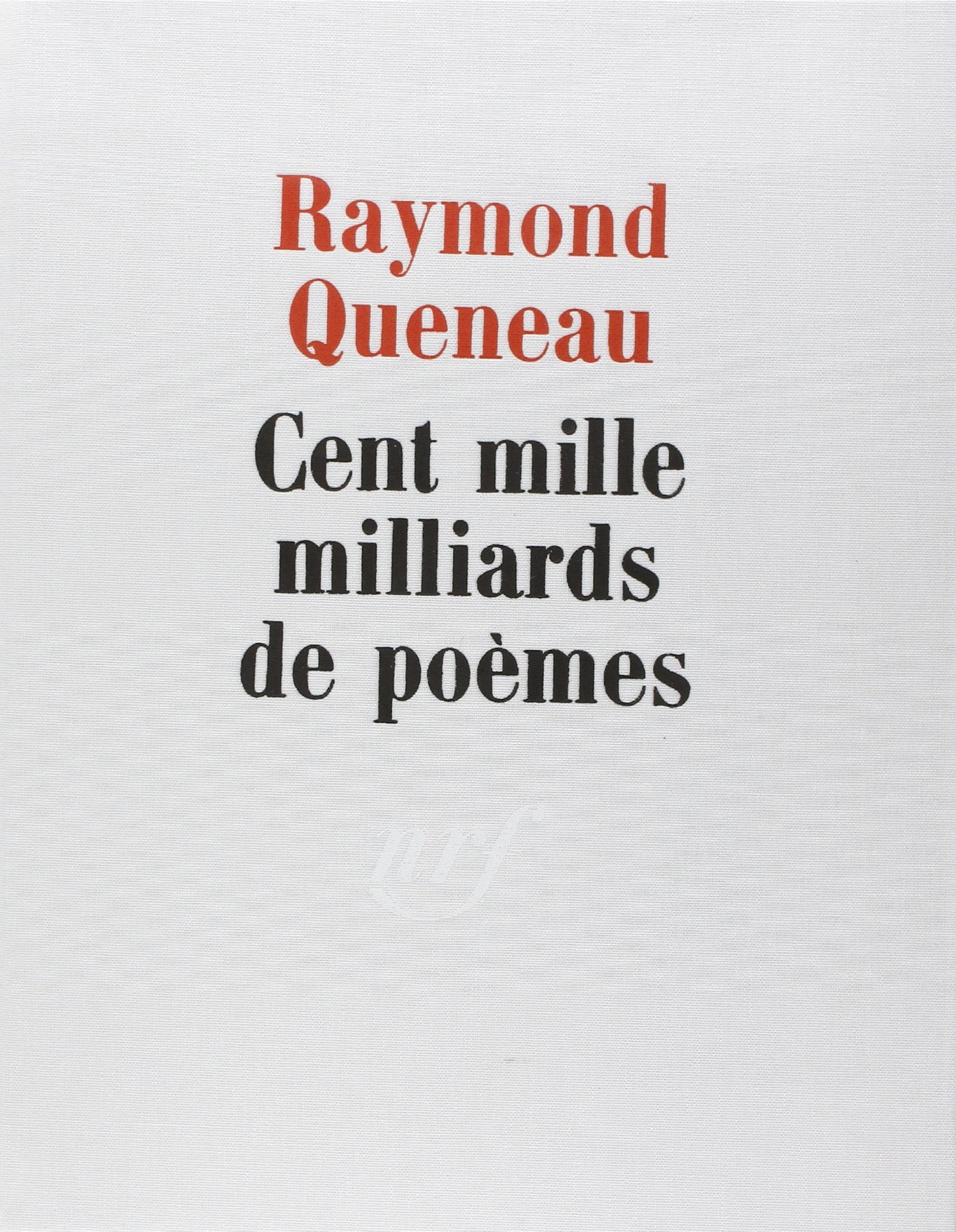 Libro: Cent mille milliards de poèmes