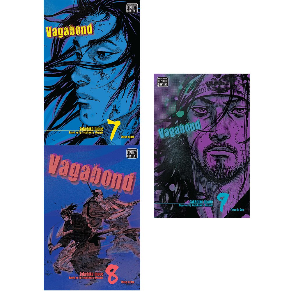 Libro: Vagabond vizbig ed gn series 3 book 7,8,9 : 3 books collection set(3 in 1)