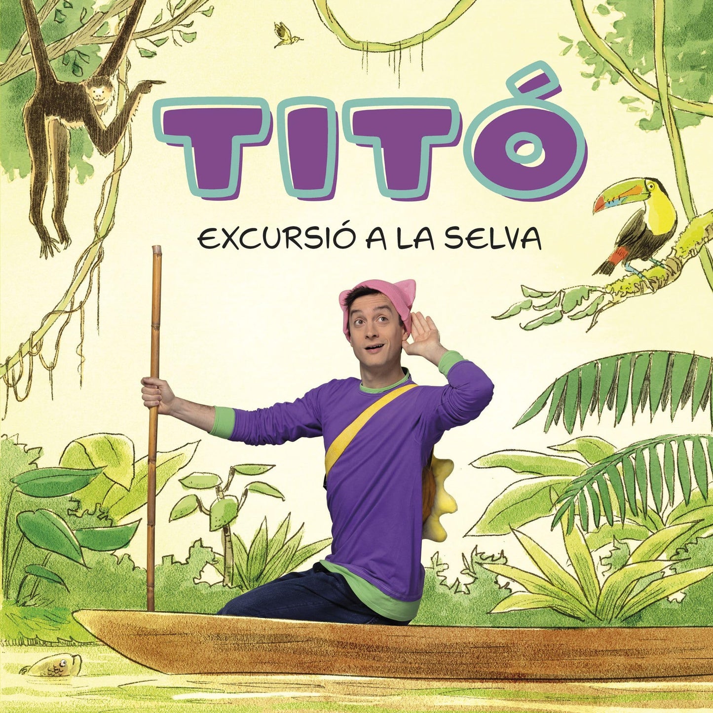Libro: Titó. Excursió a la selva: Llibre de cartró amb solapes (Les excursions d'en Titó)