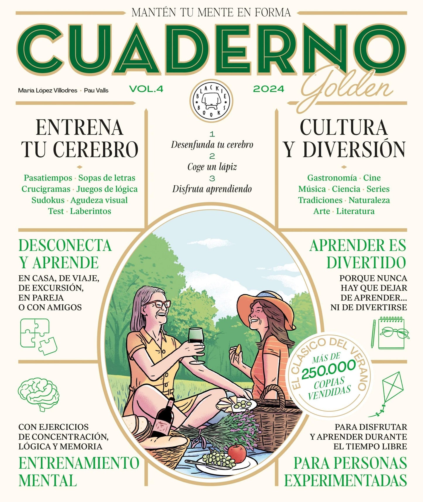 Libro: Cuaderno Golden vol. 4 - Mantén tu mente en forma: Para personas experimentadas (Cuaderno Golden Blackie Books)